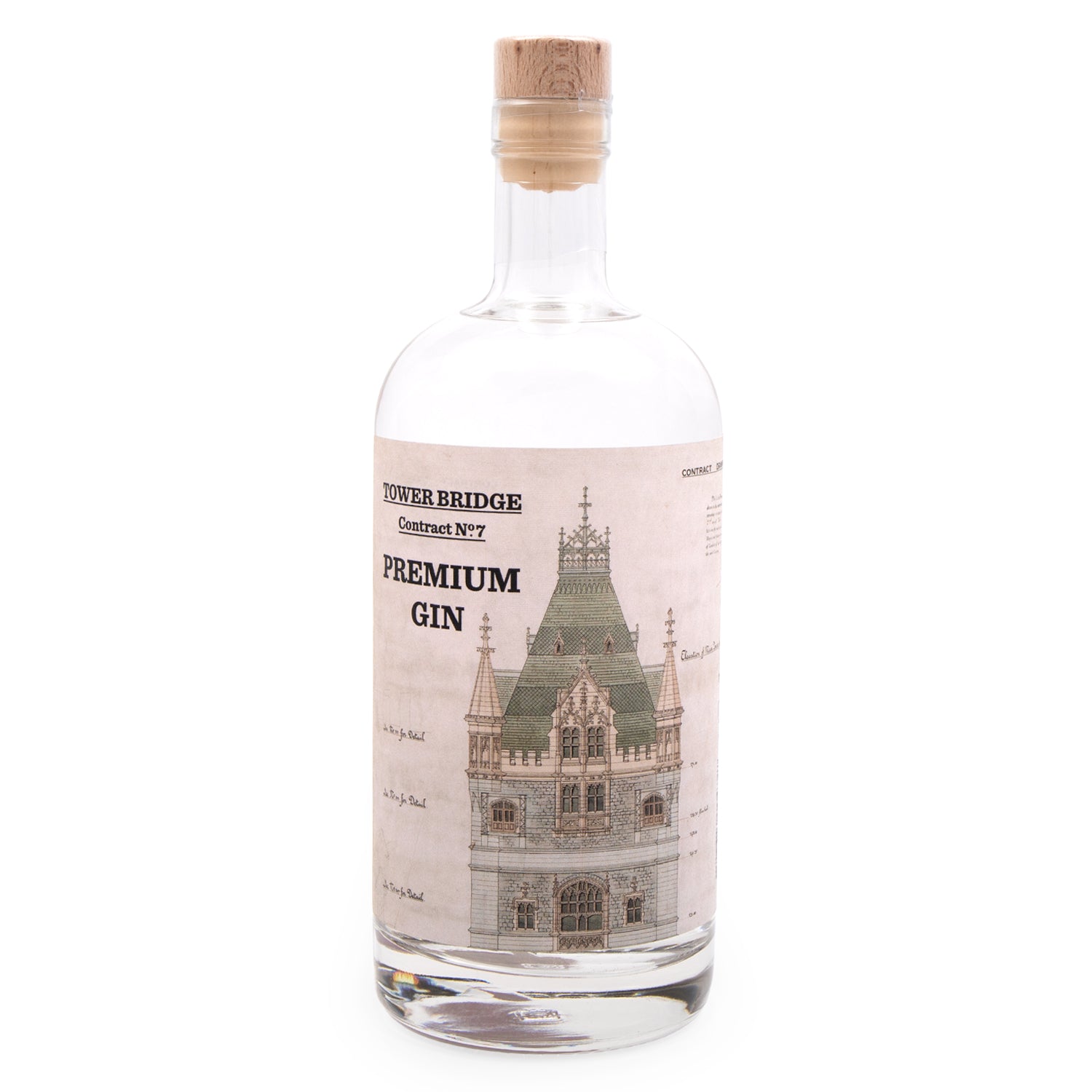 Tower Bridge Contract No. 7 Premium Gin white background 1a