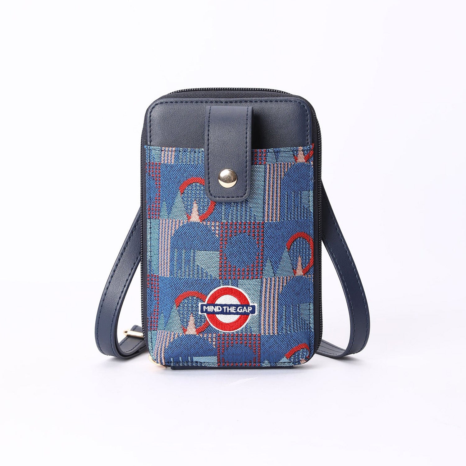TFL Piccadilly Moquette Smart Phone Bag Mind The Gap