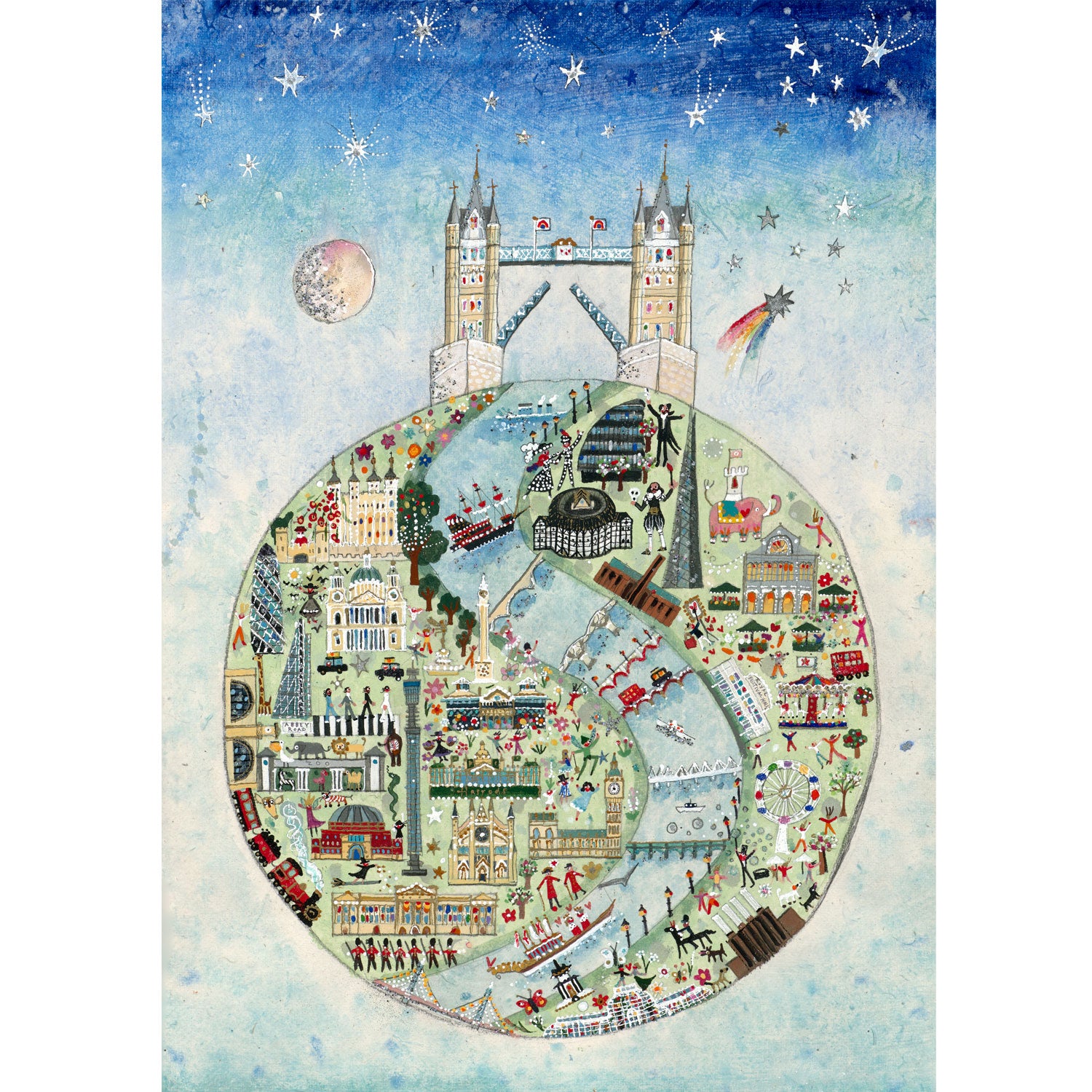 Lucy Loveheart The Wonderful World Of London A2 Art Print - Limited Edition, Numbered And Signed By Artist