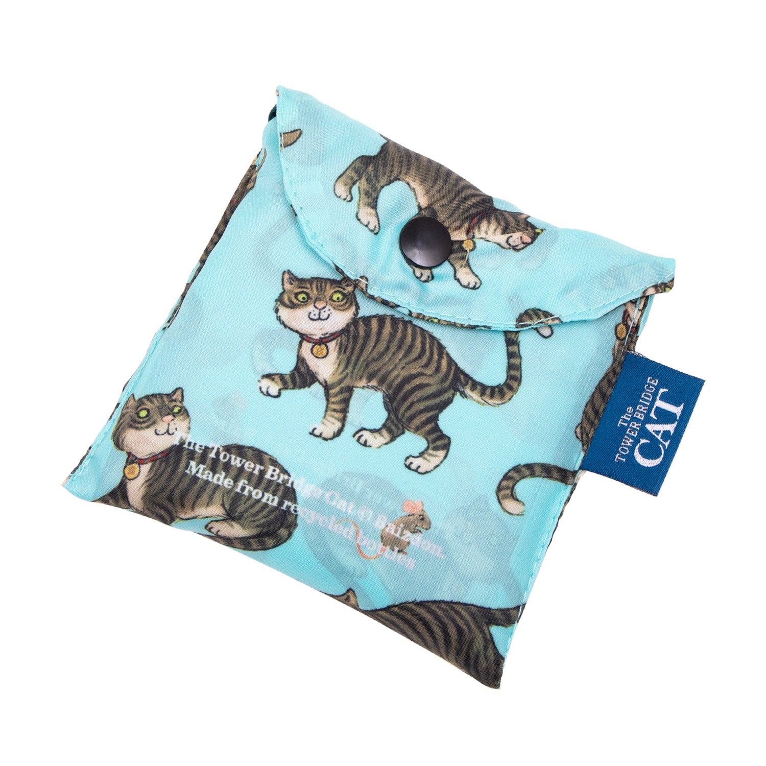 The Tower Bridge Cat Foldaway Bag pouch