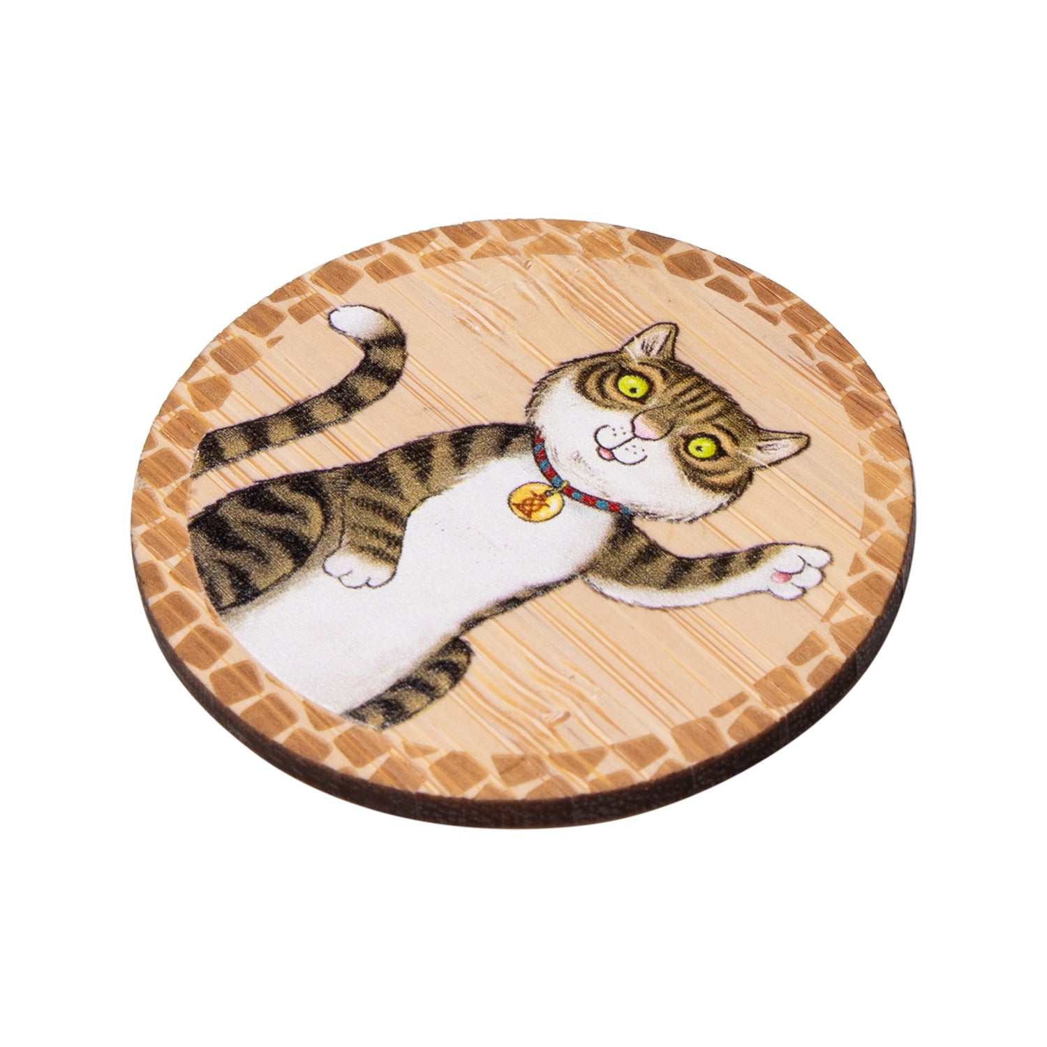 The Tower Bridge Cat Wooden Magnet - Tail 2