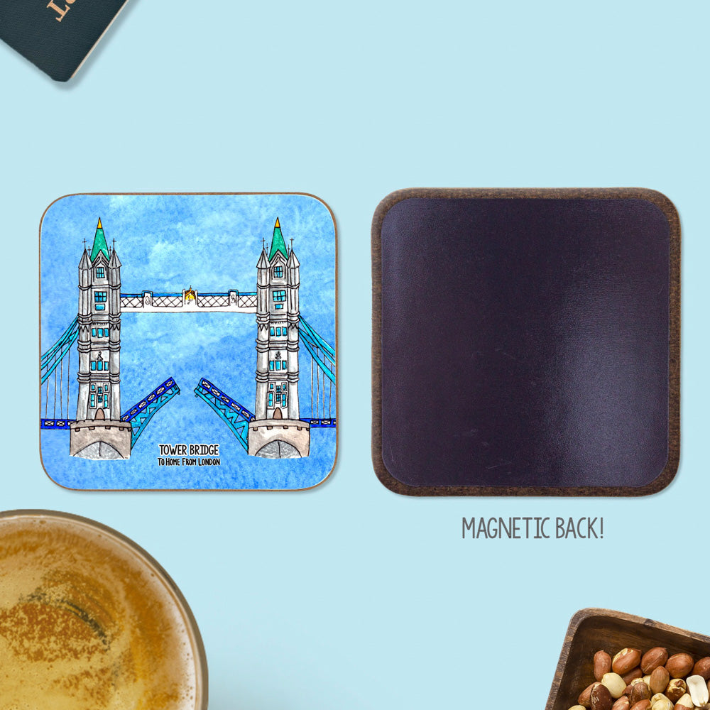 To Home From London - Magnetic Coaster - Tower Bridge 2