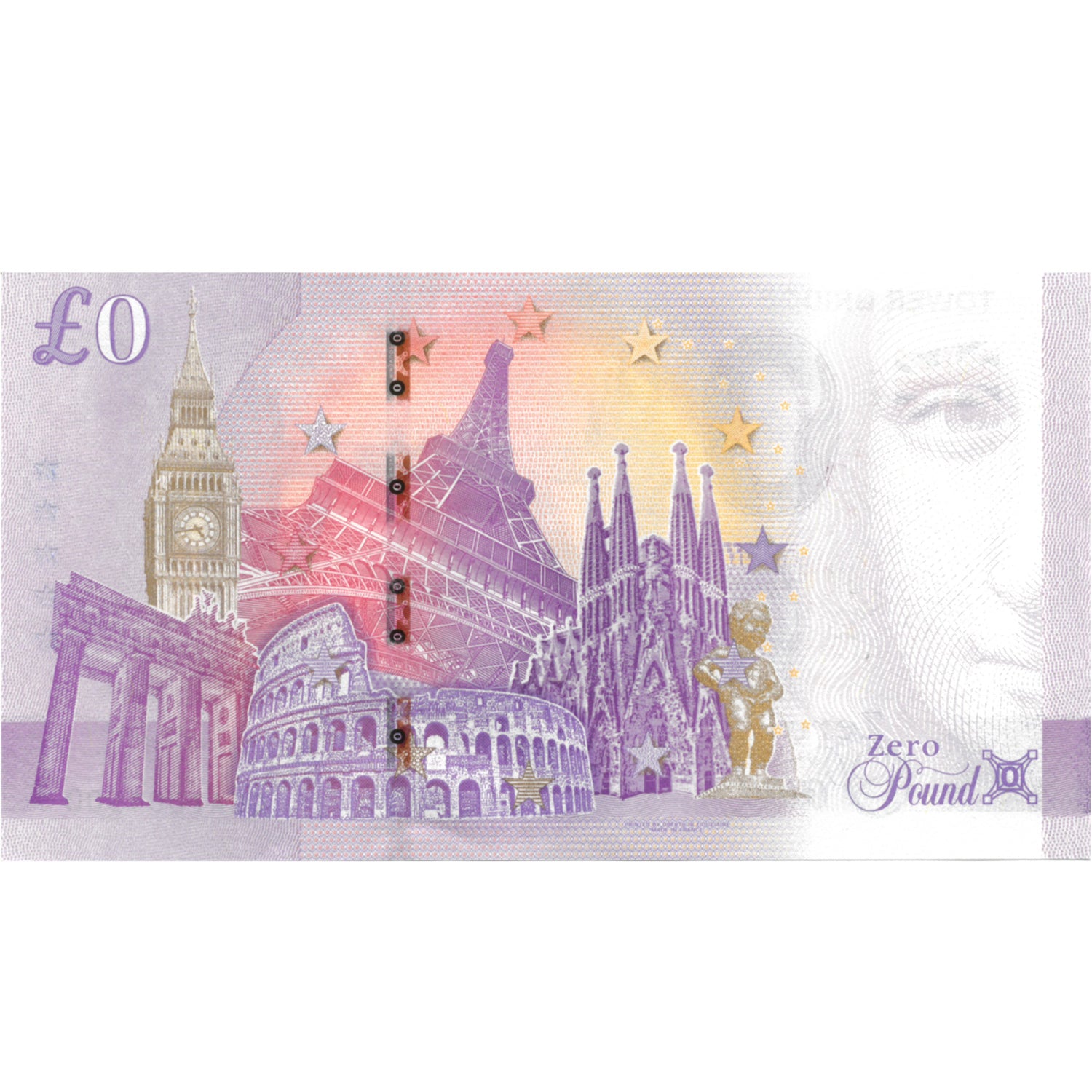 Tower Bridge Zero Pound Souvenir Banknote 2