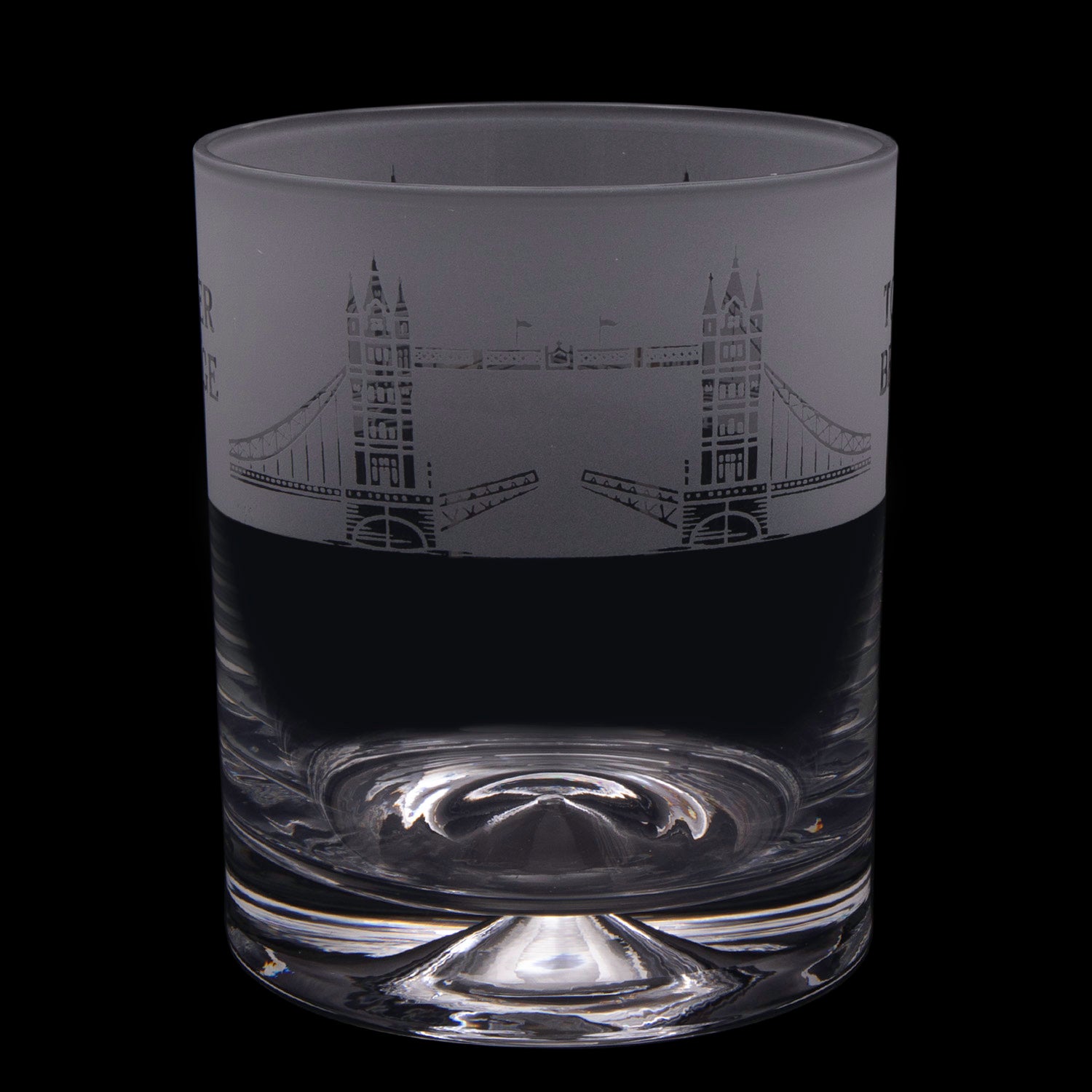 London Tower Bridge Milford Glass Whisky Tumbler 2