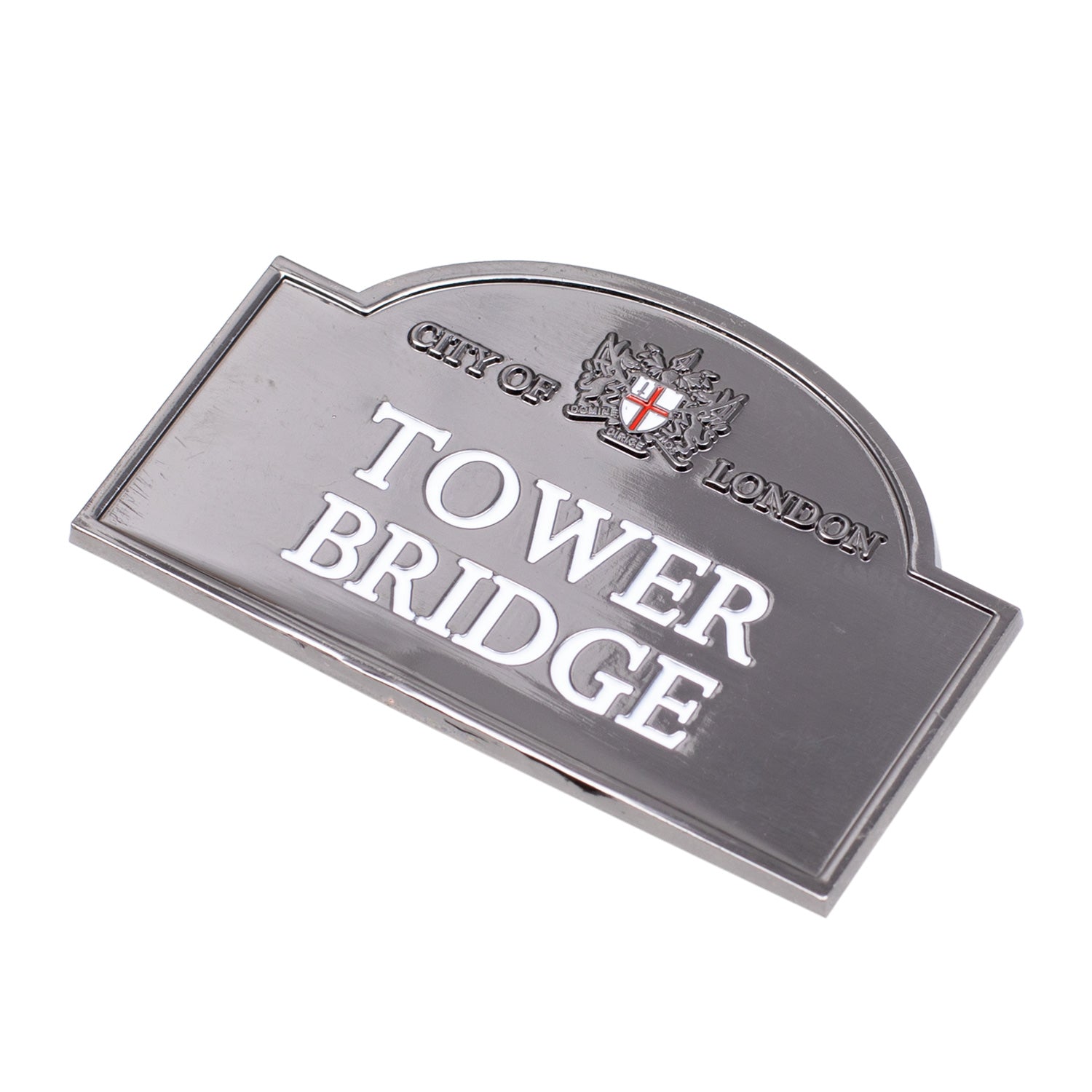 Tower Bridge Sign Chrome Fridge Magnet 3