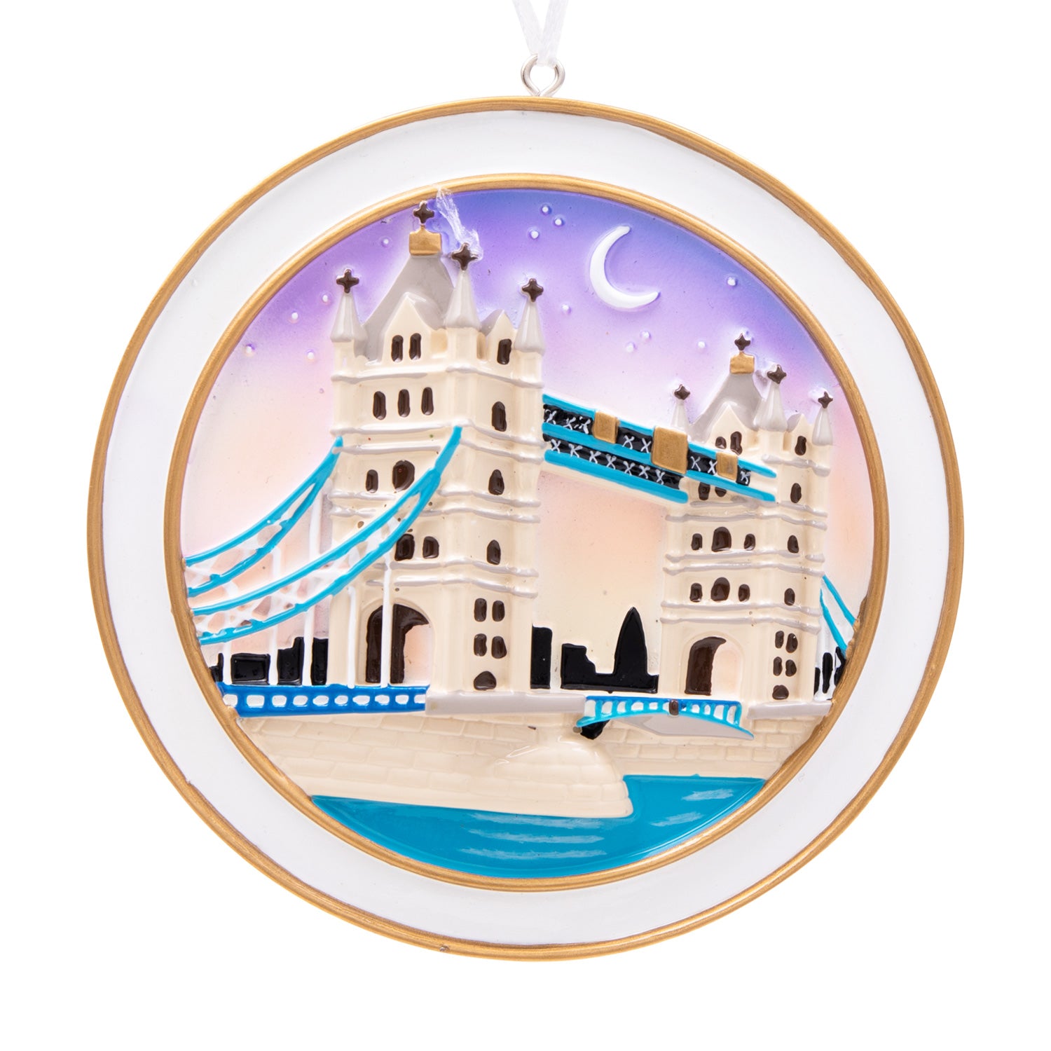 Tower Bridge Sunset Christmas Decoration - Write Your Own Personalisation