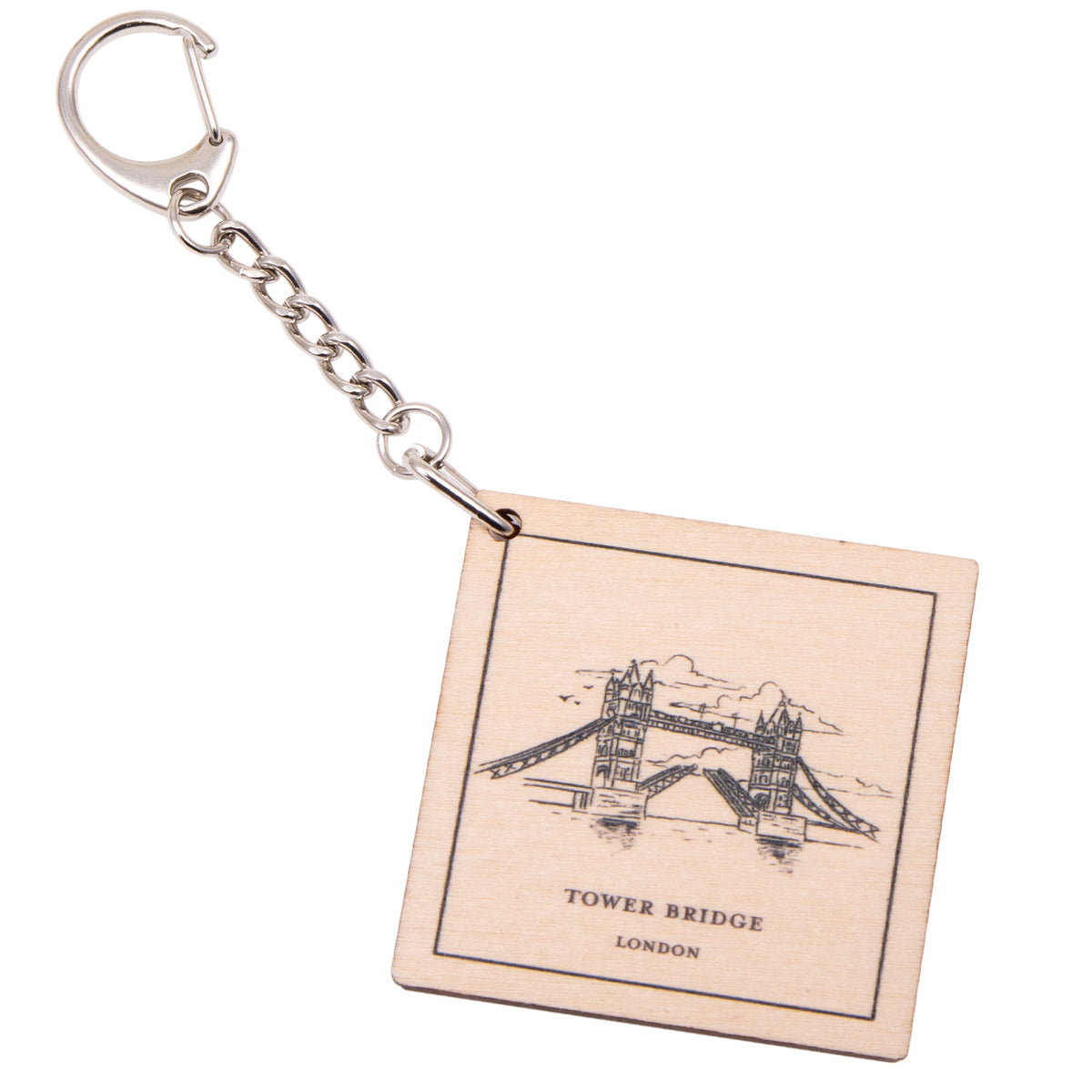 Bridge Key Ring Tower Bridge Wooden Keyring