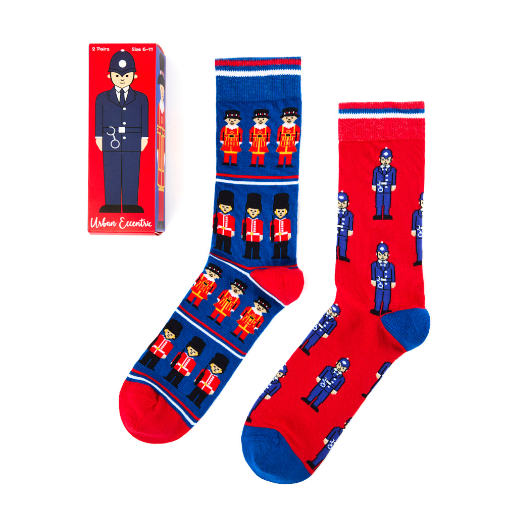 Cop Socks Urban Eccentric Socks Police/Guard Two Pack