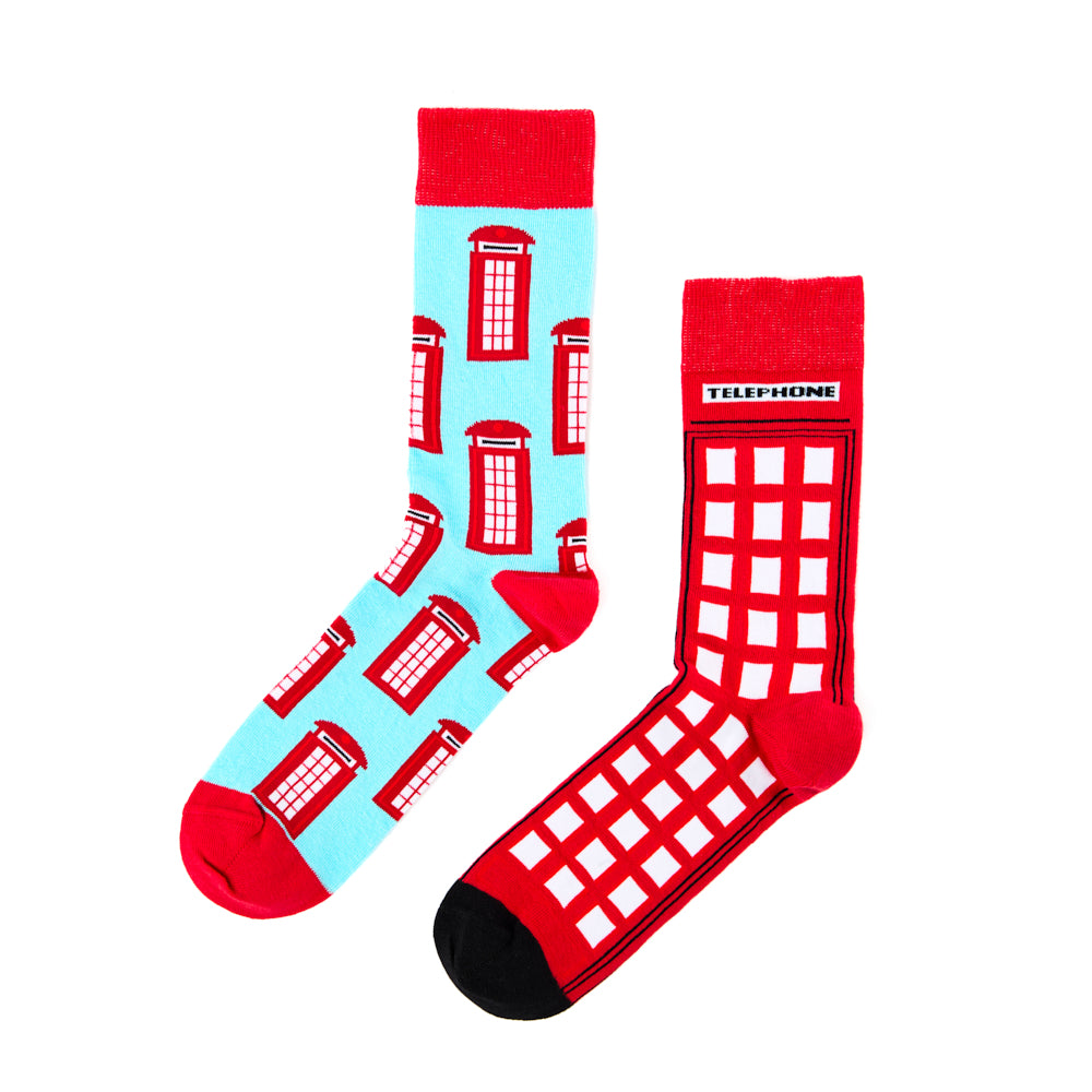 Urban Eccentric Socks Telephone Box Two Pack 4