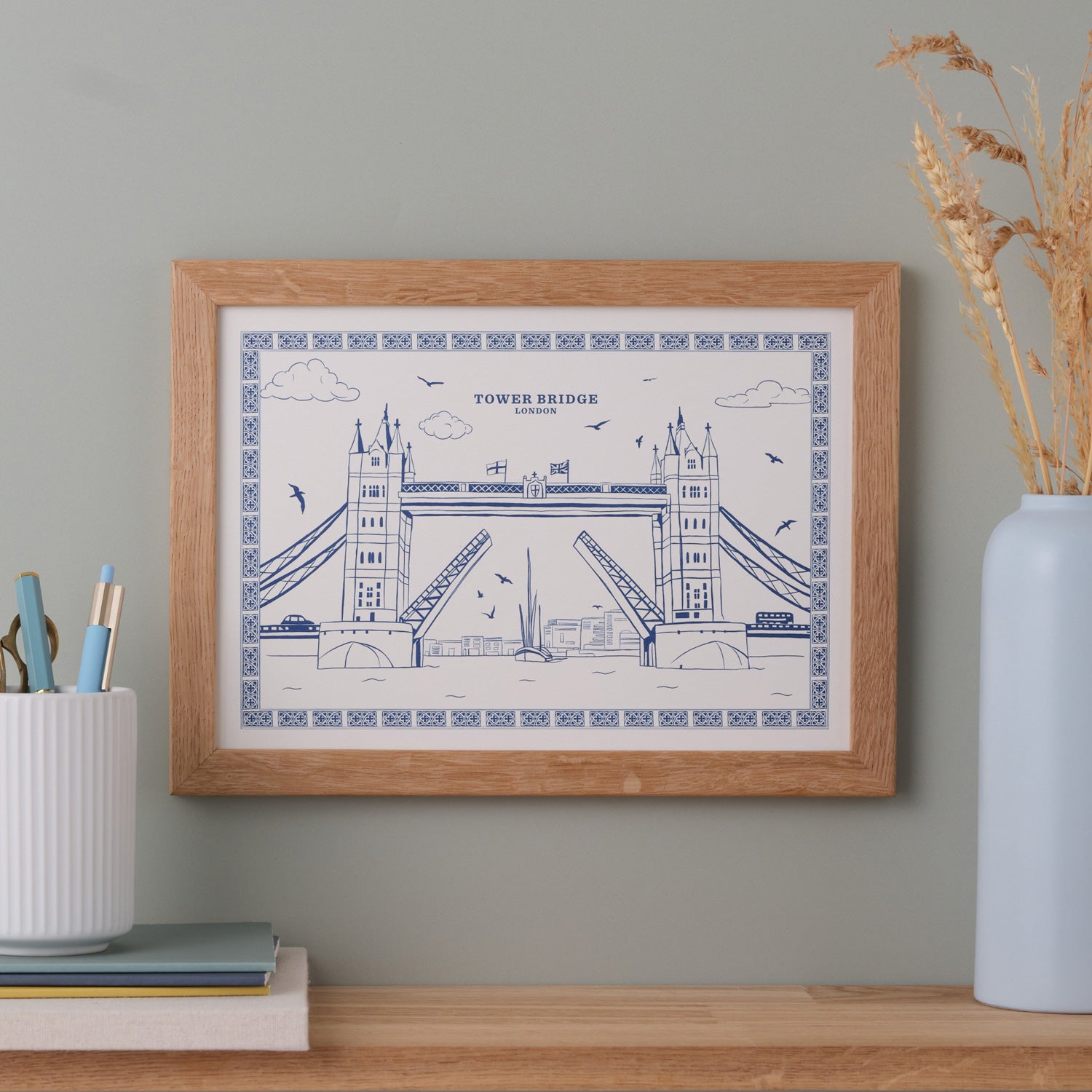 Tower Bridge A4 Print by Victoria Eggs 1