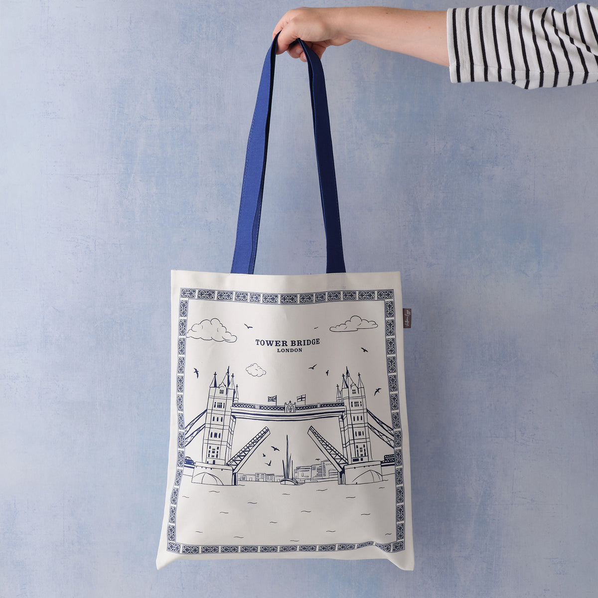 British egg canvas bag I love London