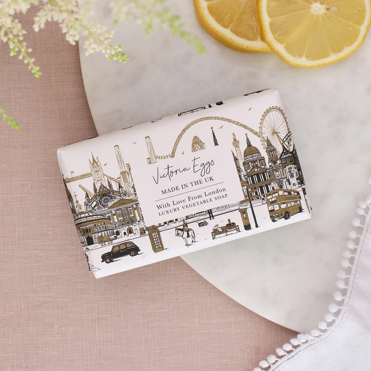 Victoria Eggs Quintessentially London Soap - Zesty Lemongrass 2