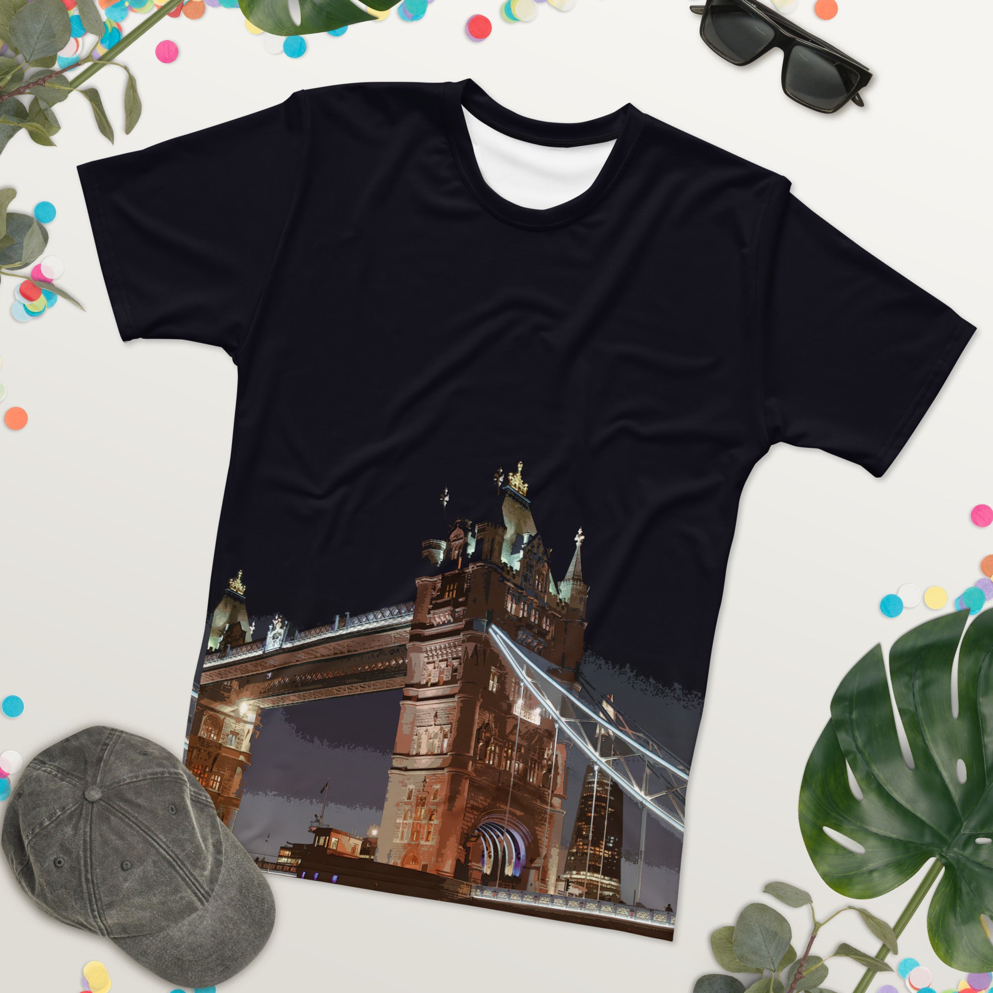 Tower Bridge at Night - All Over Print - T-Shirt