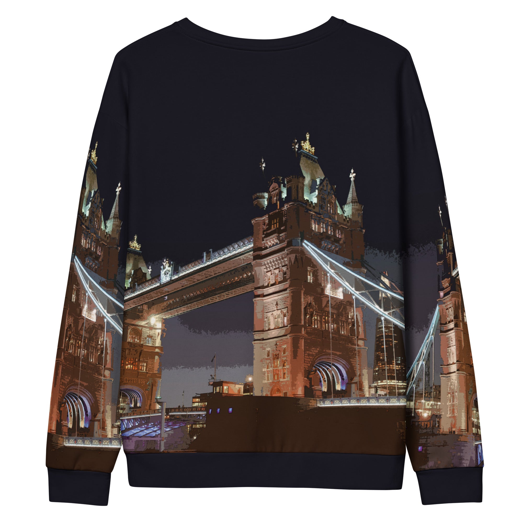 Tower Bridge at Night - All Over Print - Sweatshirt