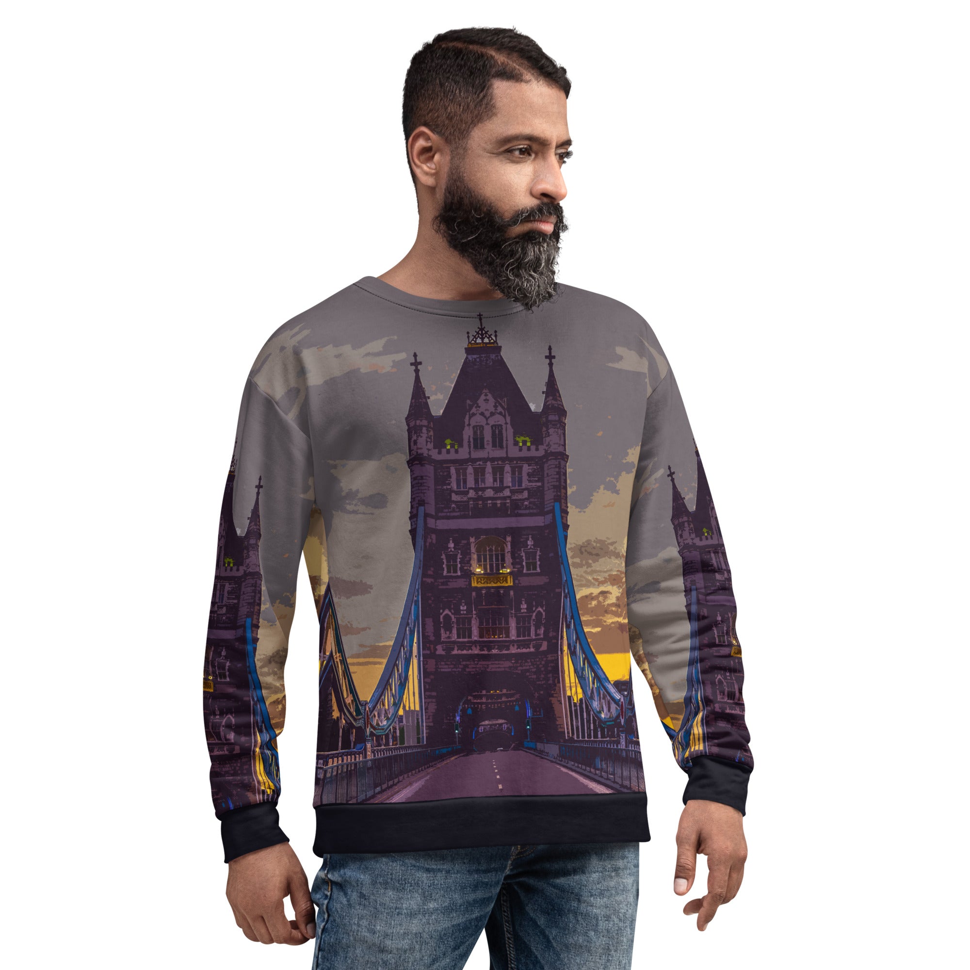 Tower Bridge at Dawn - All Over Print - Sweatshirt