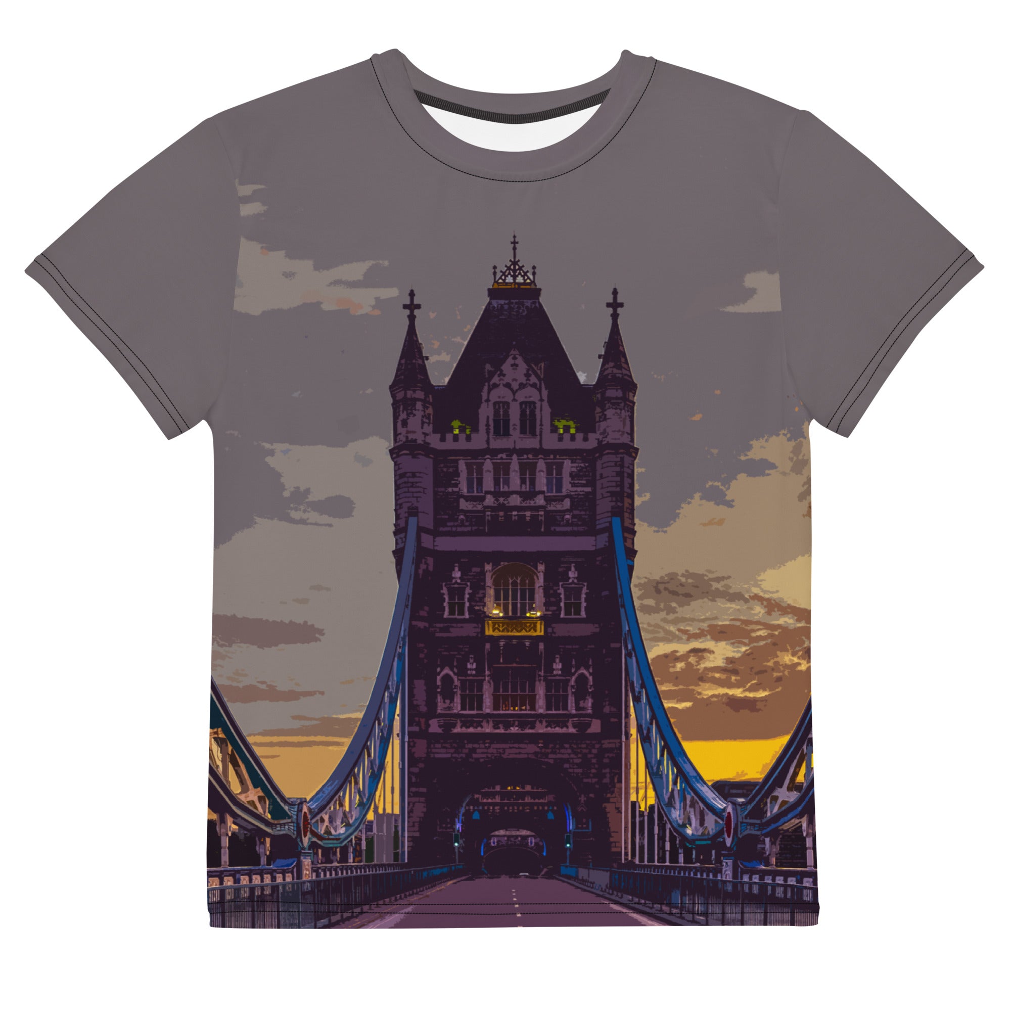 Tower Bridge at Dawn - All Over Print - Youth T-Shirt