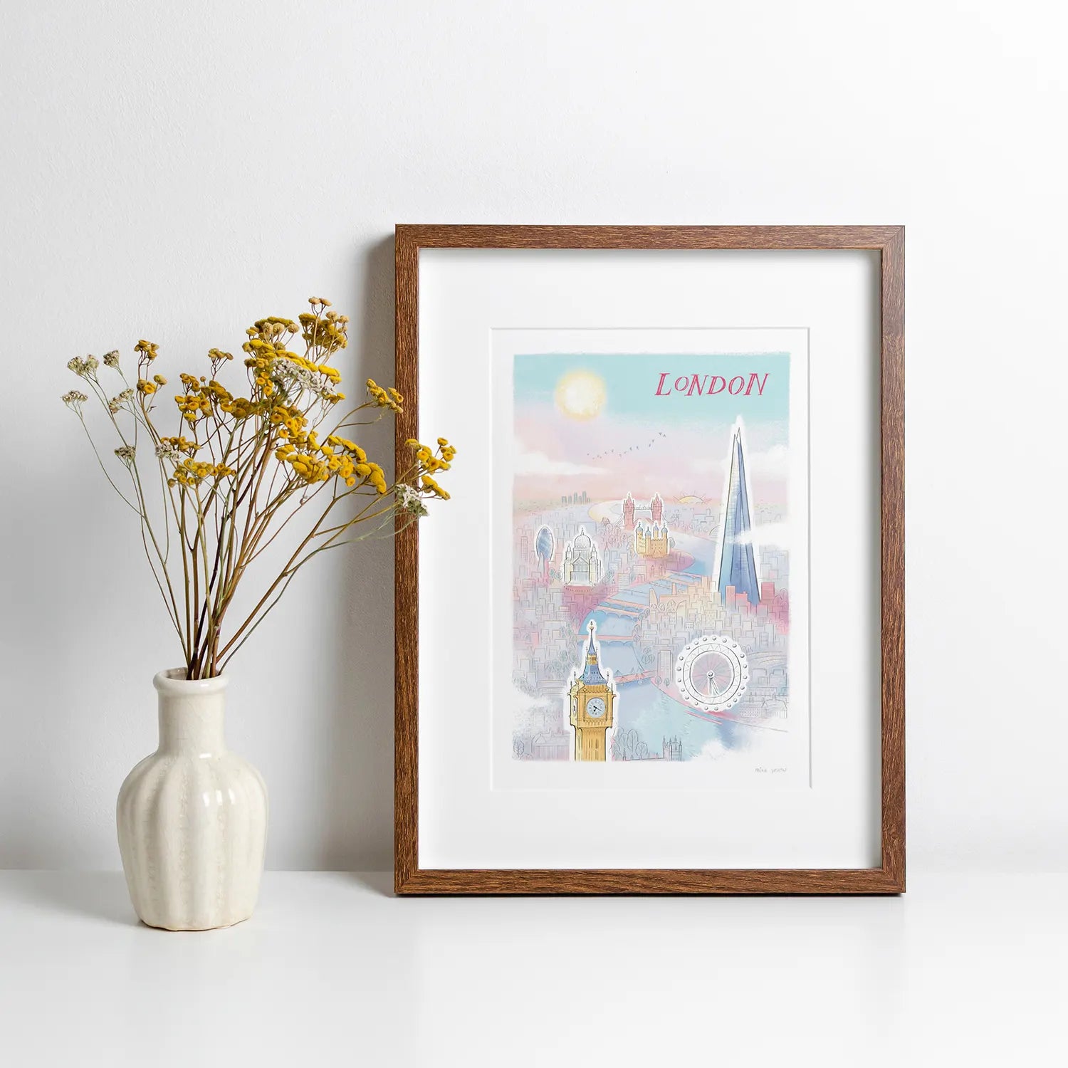 Mike Green London Skyline A3 Print