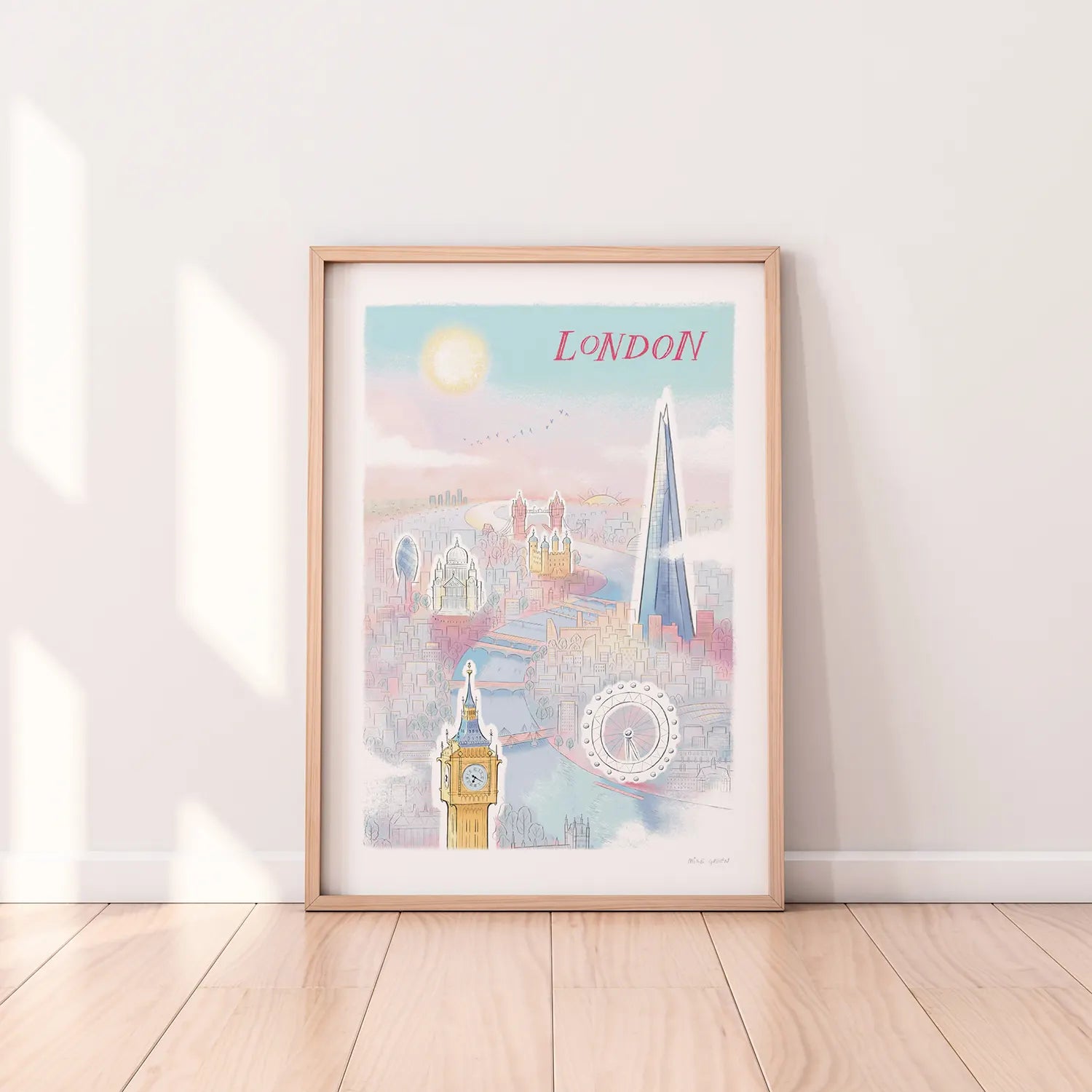 Mike Green London Skyline A3 Print