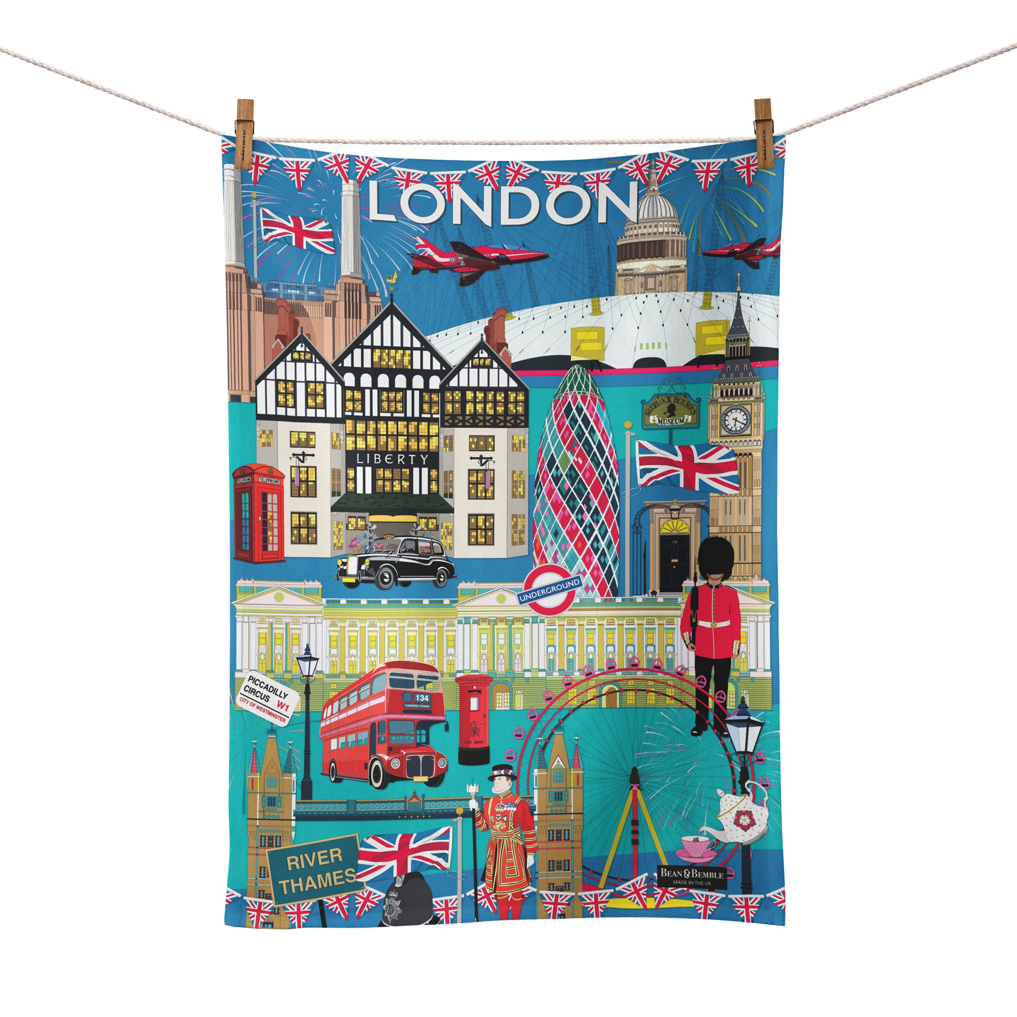 Bean & Bemble London City Tea Towel