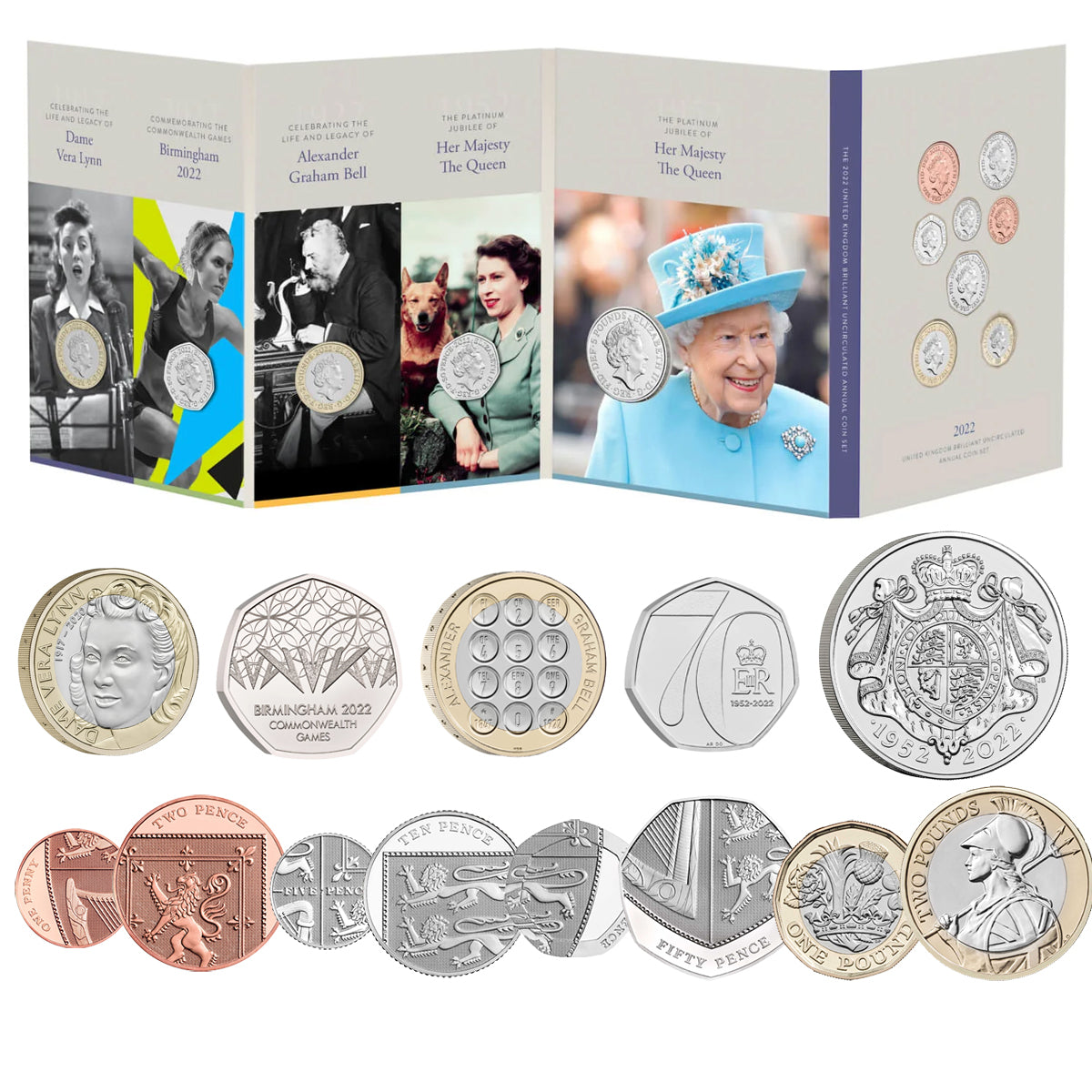2022 United Kingdom Brilliant Uncirculated Annual Coin Set 1