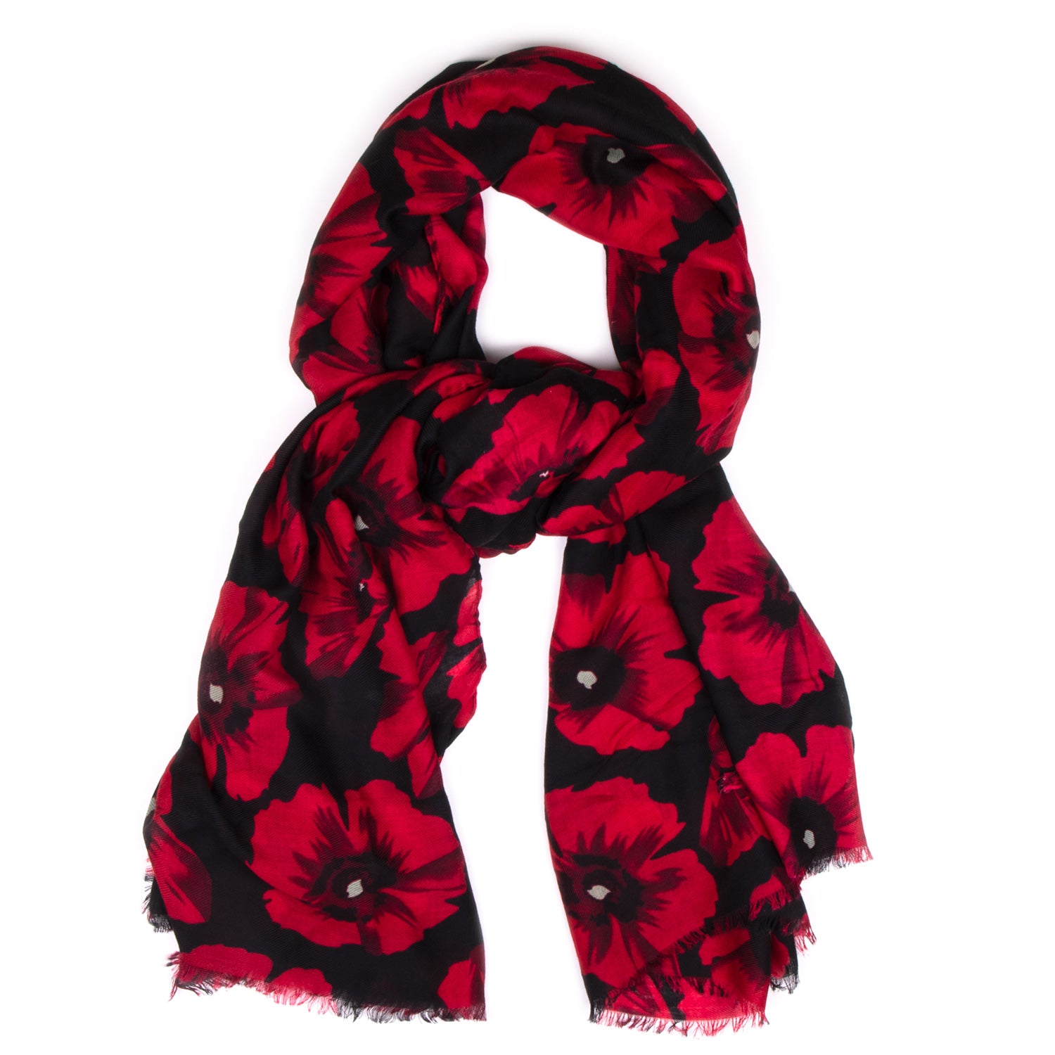 Alexander Thurlow All-Over Poppy Scarf
