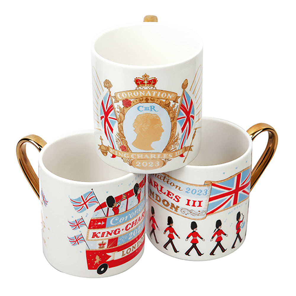 Alice Tait Coronation Mugs Group
