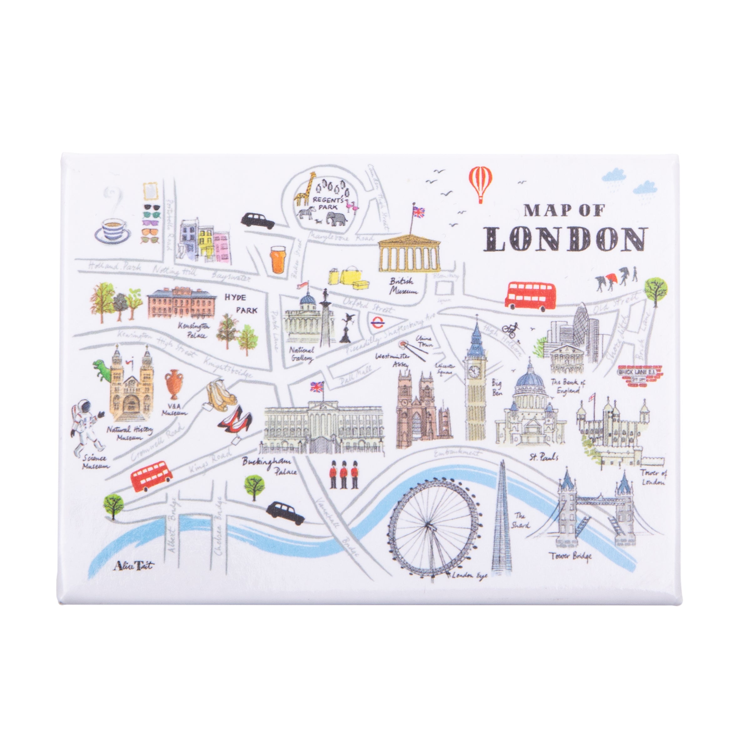 Alice Tait London Map Magnet