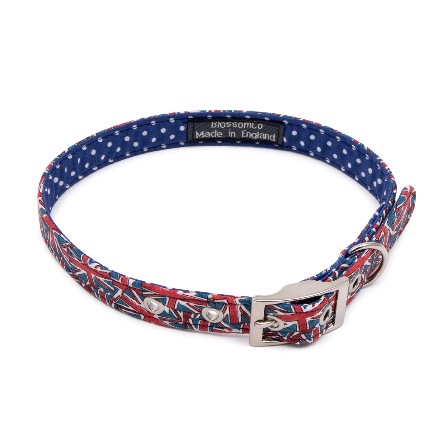 BlossomCo Union Jack Dog Collar 1