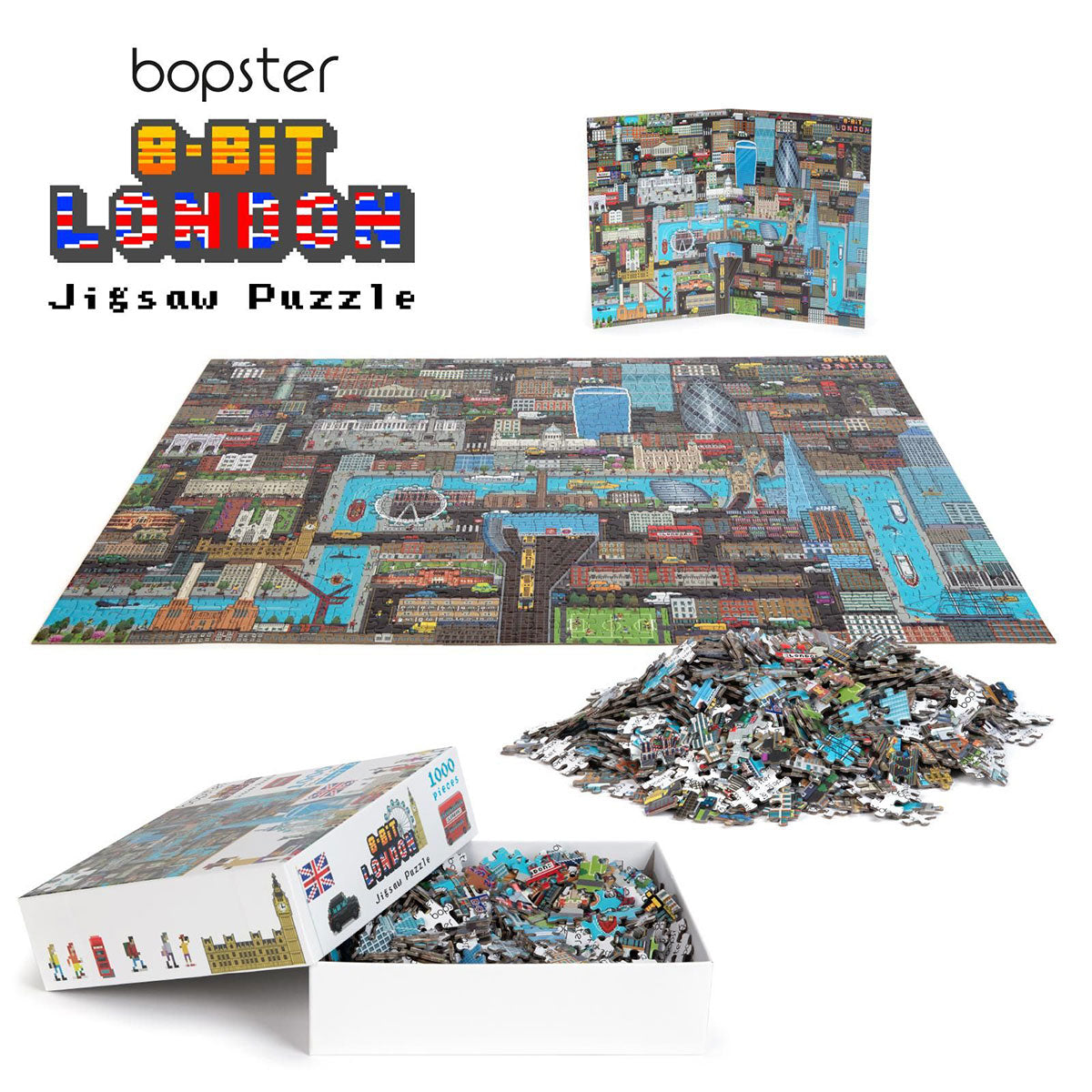 Bopster 8-Bit London Jigsaw Puzzle - 1000 Pieces 5