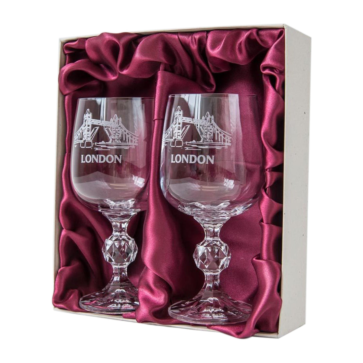 Tower Bridge Wine Glasses Boxed Set 3
