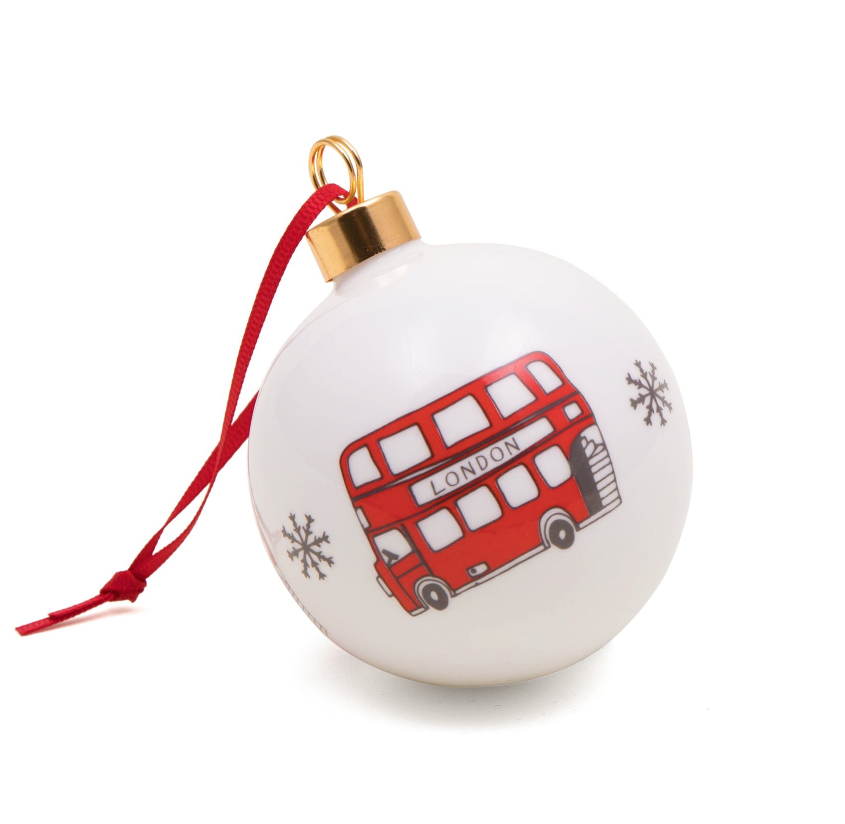 Simply London Bus Christmas Bauble Decoration 1