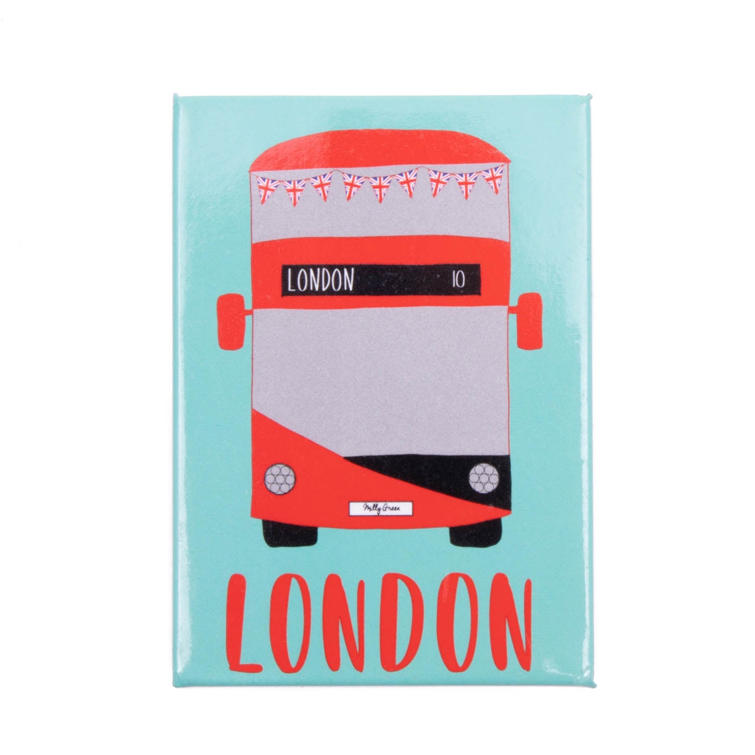 London Adventures Bus Magnet 1