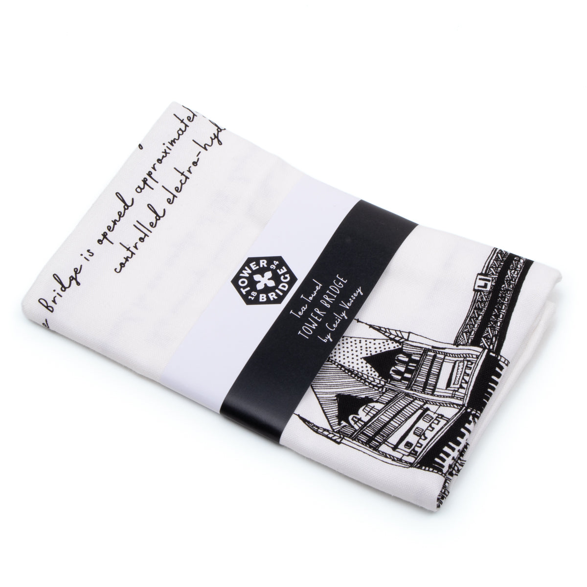 Cecily Vessey Tower Bridge Tea Towel 2