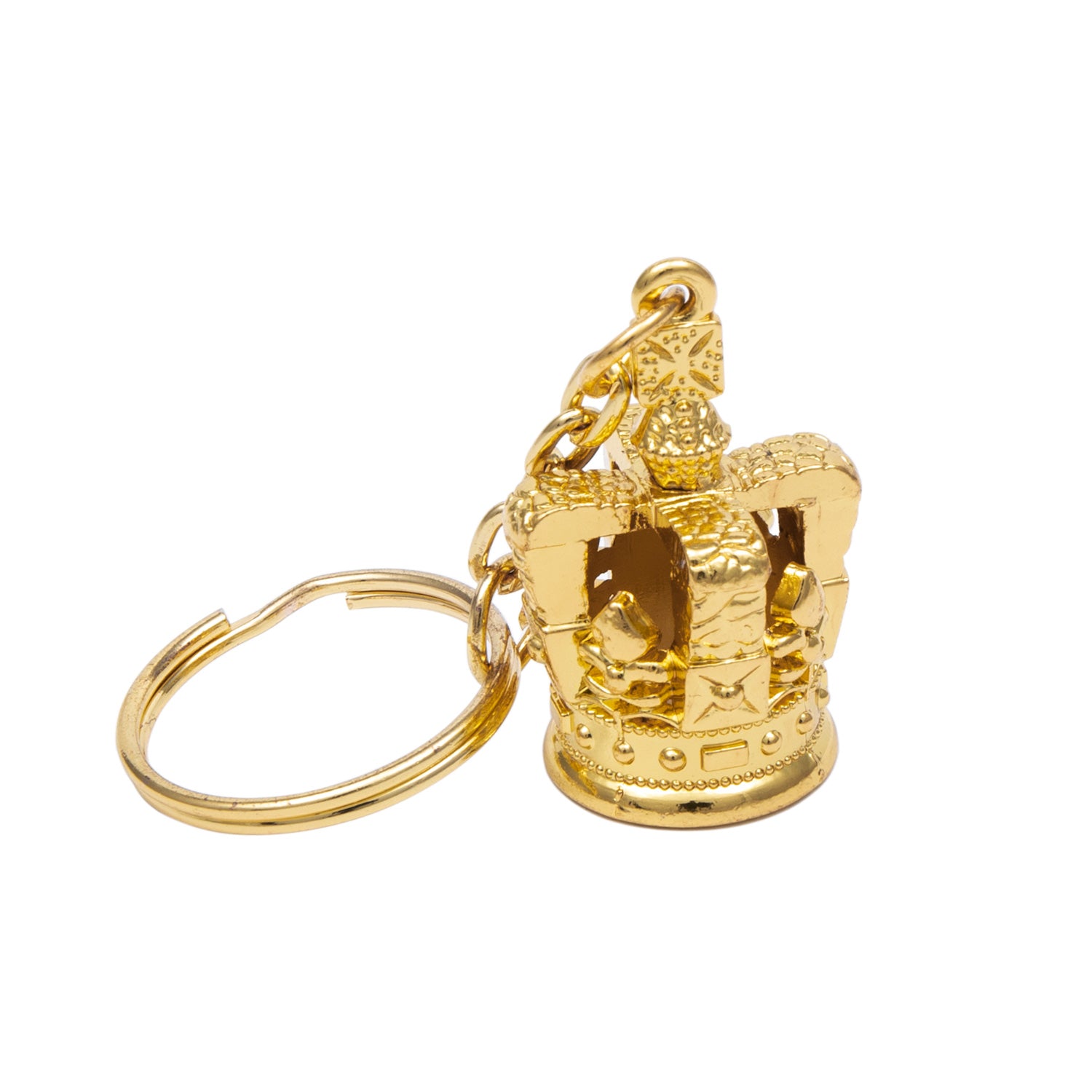 Gold crown shop keychain