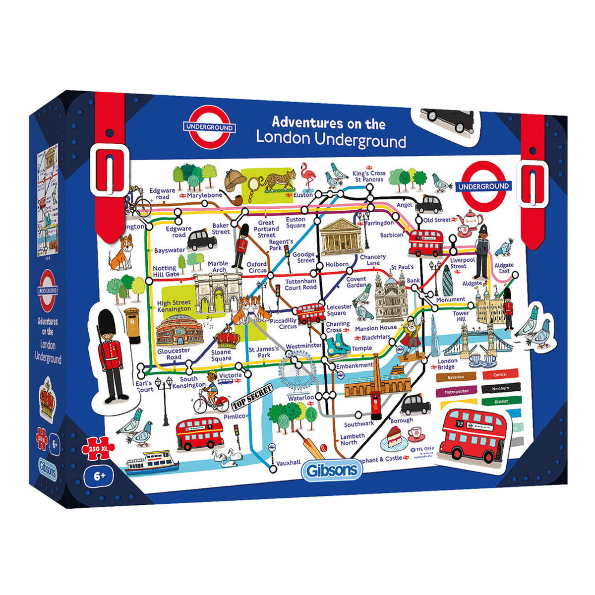 Gibsons Adventures On The London Underground 250 XL Piece Jigsaw Puzzle