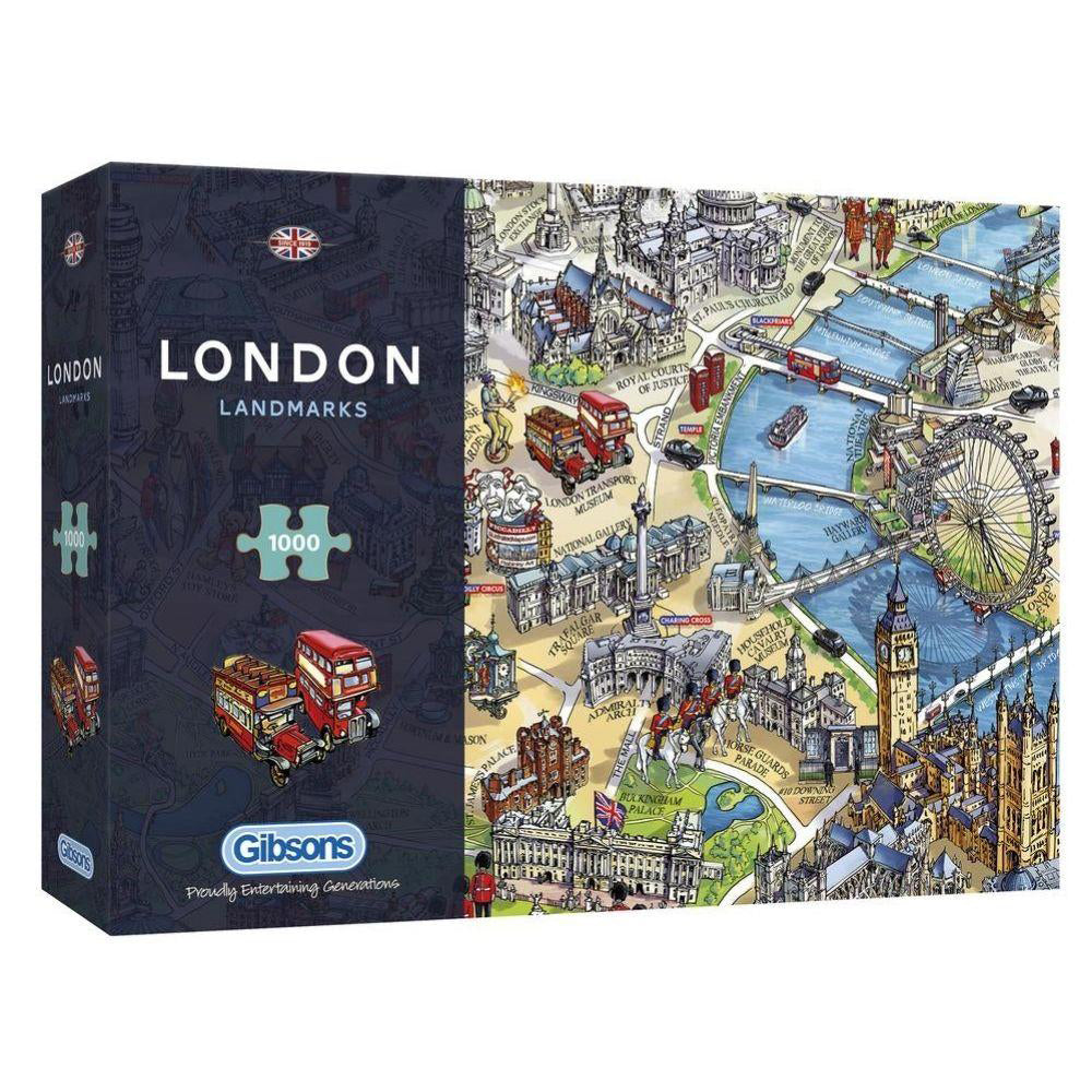 Gibsons London Landmarks 1000 Piece Puzzle  box