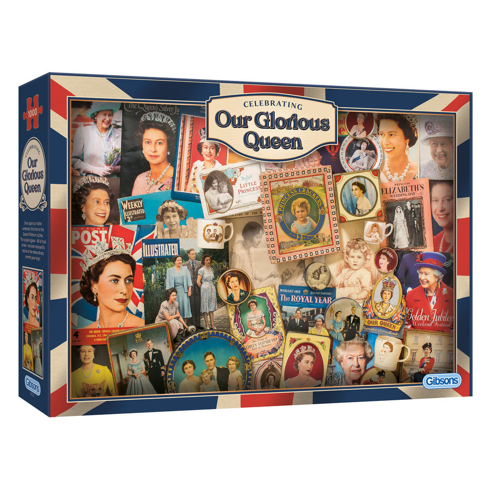 Gibsons Celebrating Our Glorious Queen 1000 Piece Jigsaw Puzzle 1