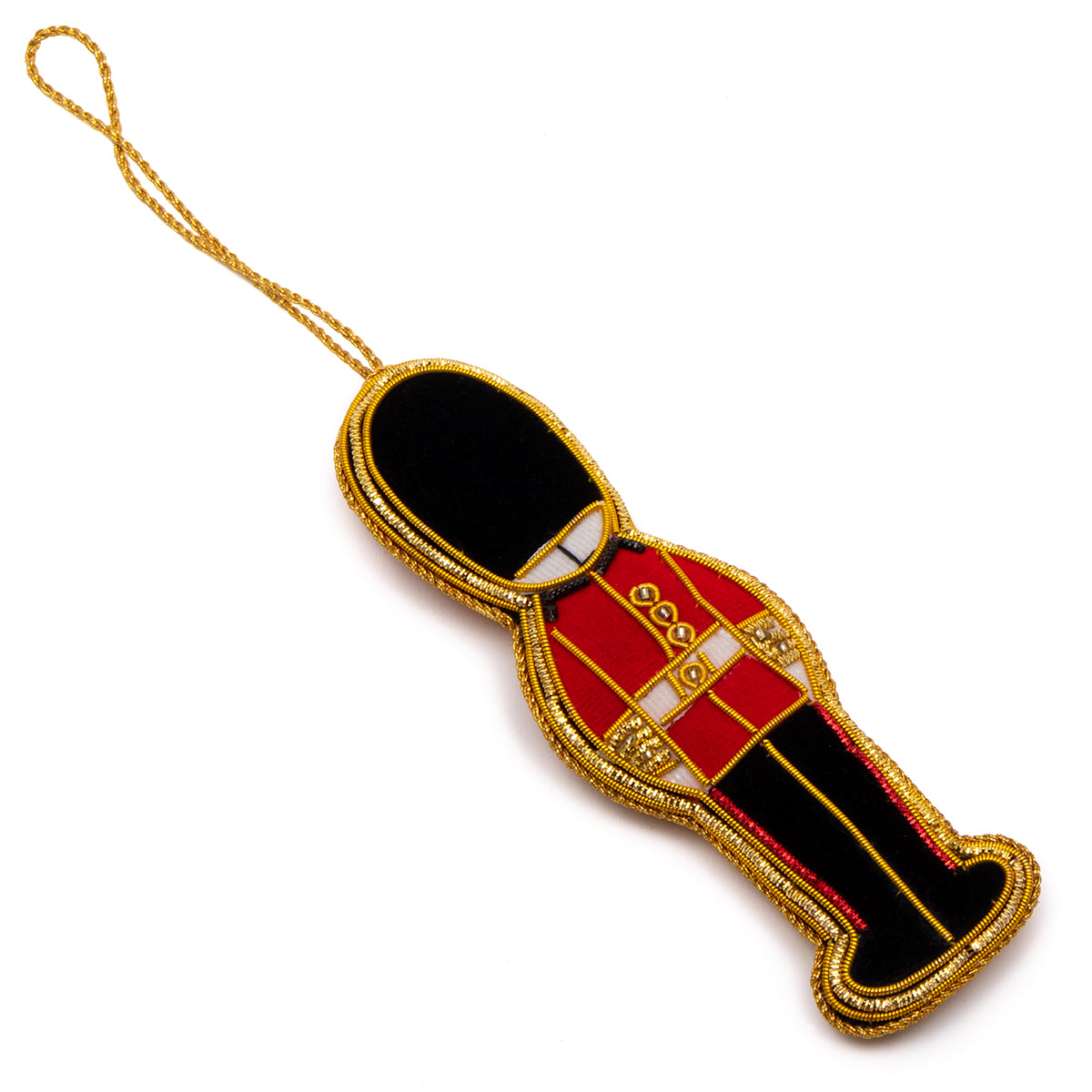 Royal Guard Stitched Christmas Decoration - Gold Trim 2