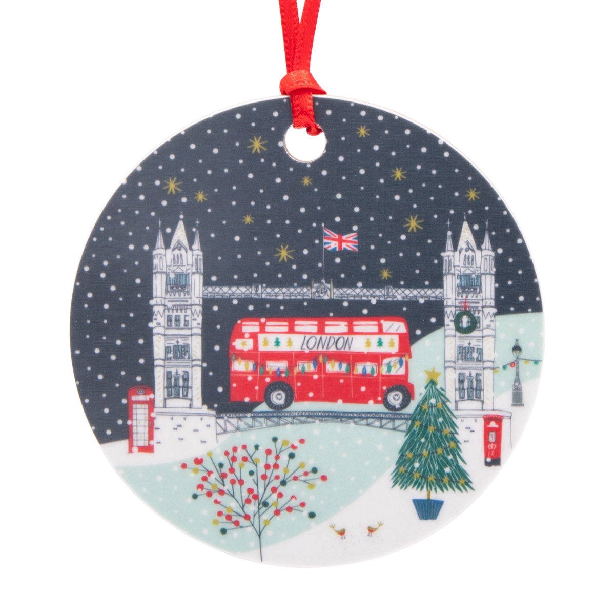 Jessica Hogarth Tower Bridge Hanging Christmas Decoration 1