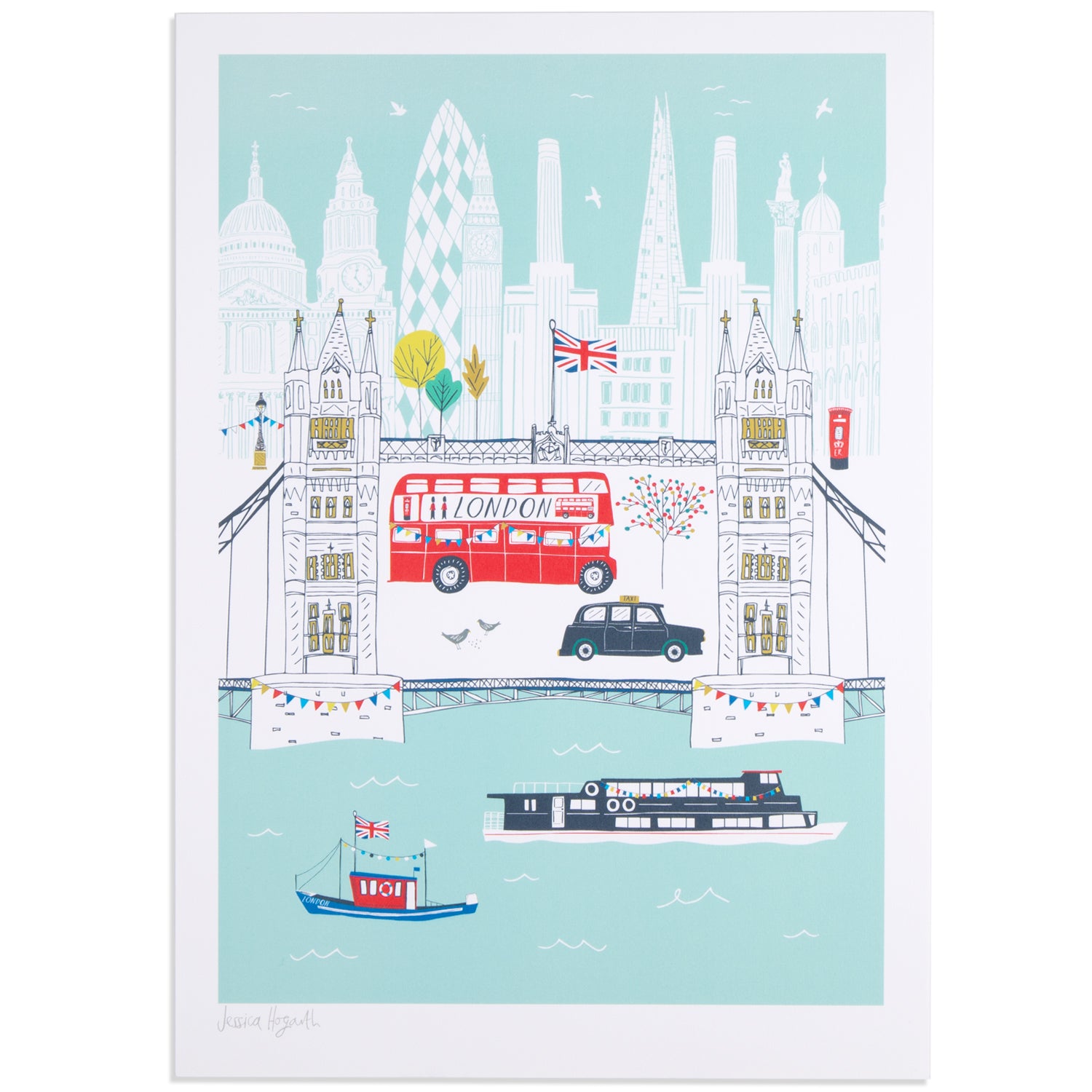 Jessica Hogarth Tower Bridge A4 Print