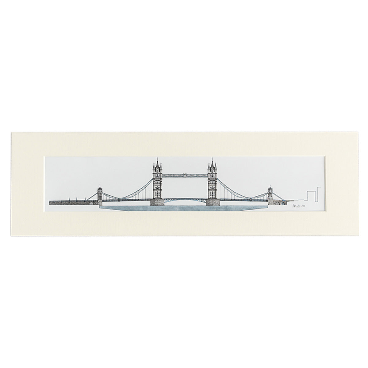 Katherine Jones Tower Bridge Print - 20 x 6 Inches - 1
