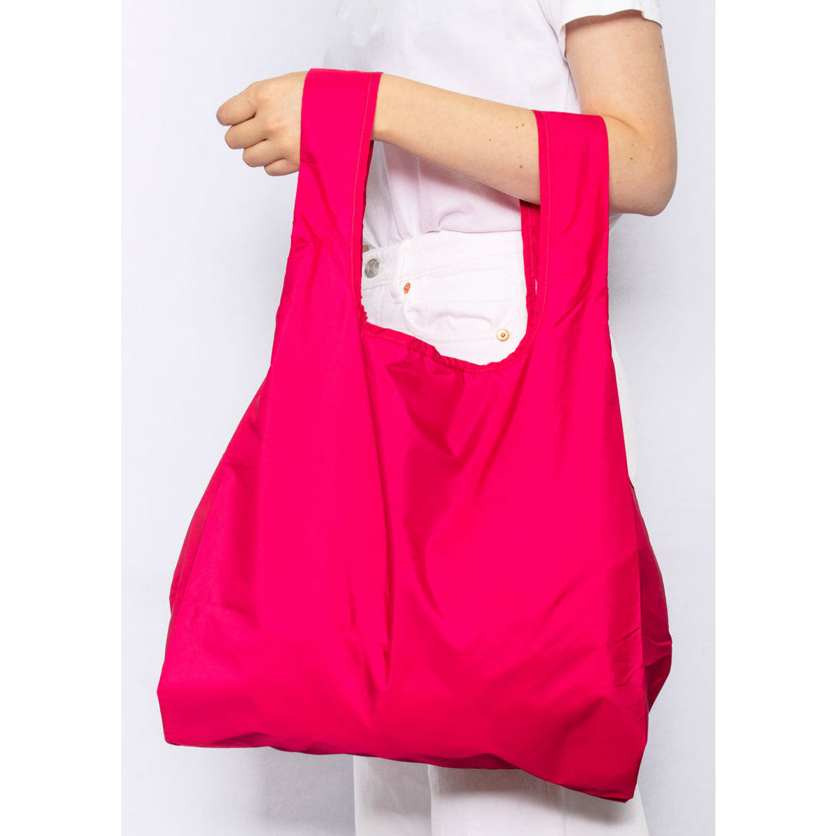 Kind Bag Reusable Foldaway Tote - Berry Pink 1
