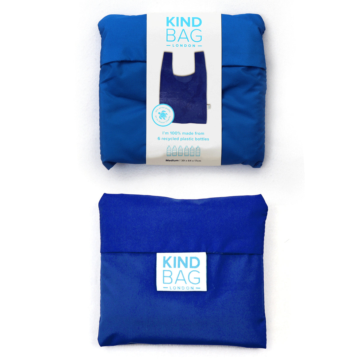 Kind Bag Reusable Foldaway Tote - Sapphire Blue 3