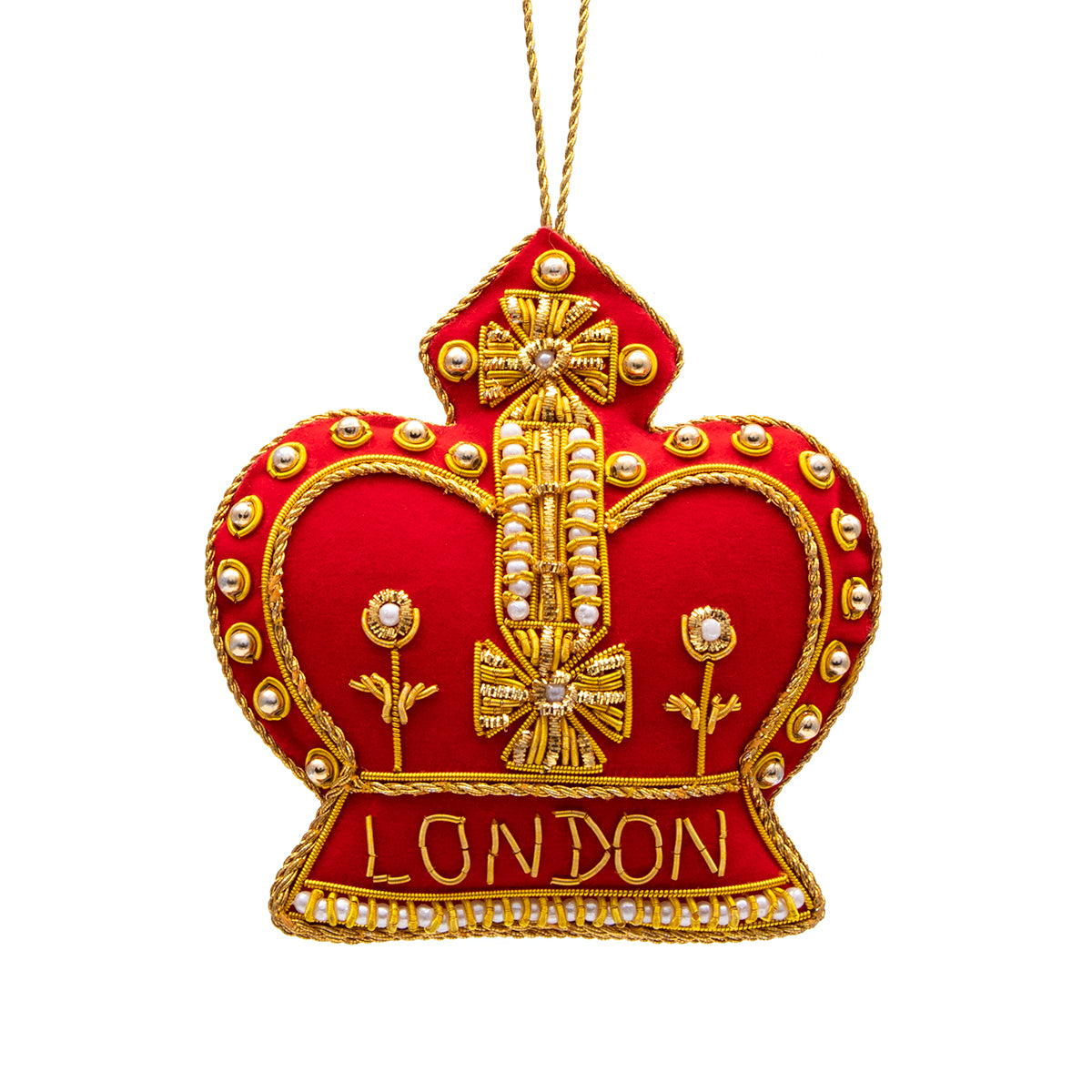 London Crown Stitched Decoration 1