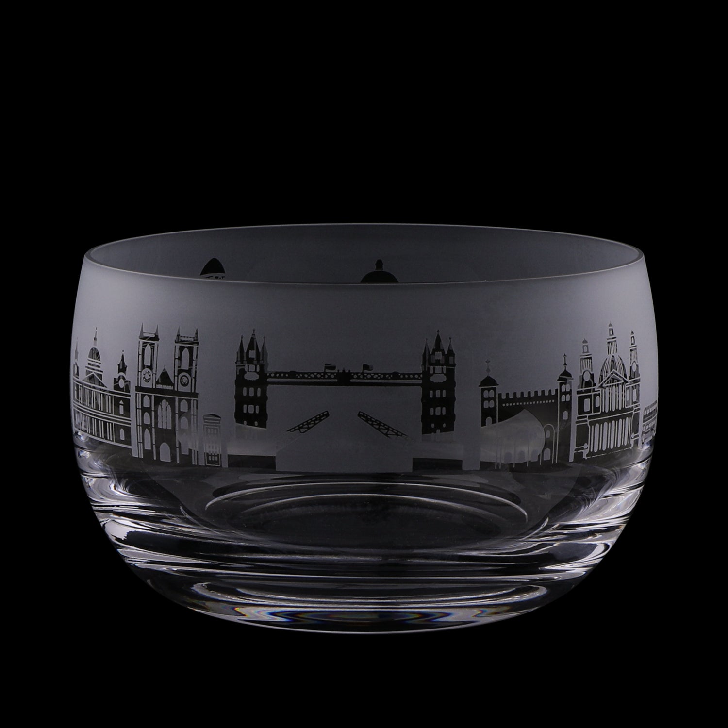 London Glass Bowl - Black 1