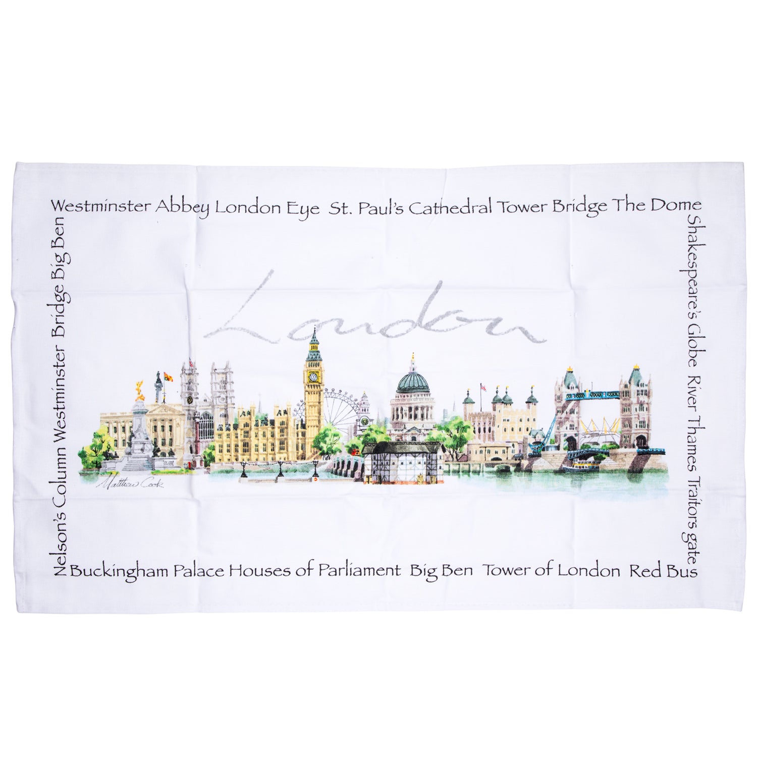 London Landmark Tea Towel 1 