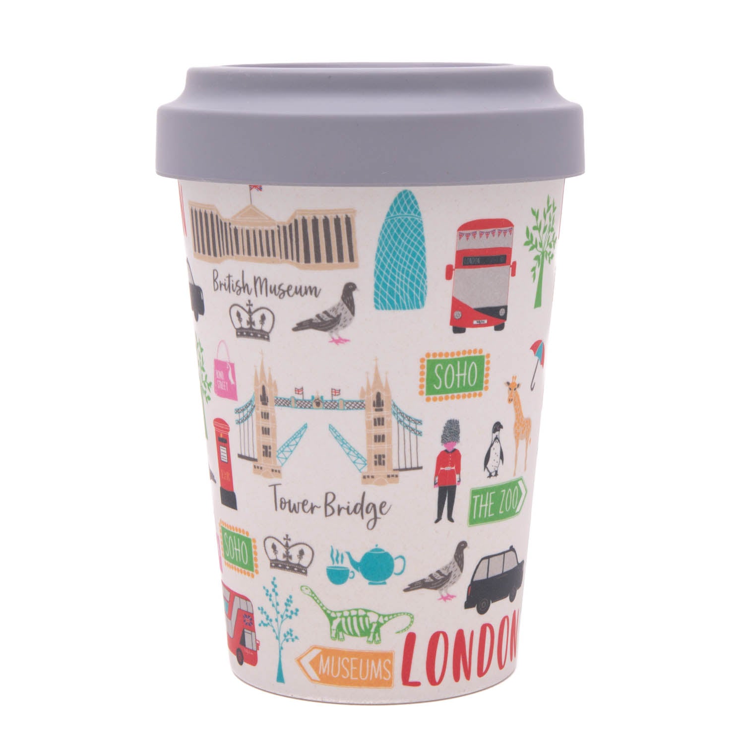 London Adventures Bamboo Travel Cup without sleeve