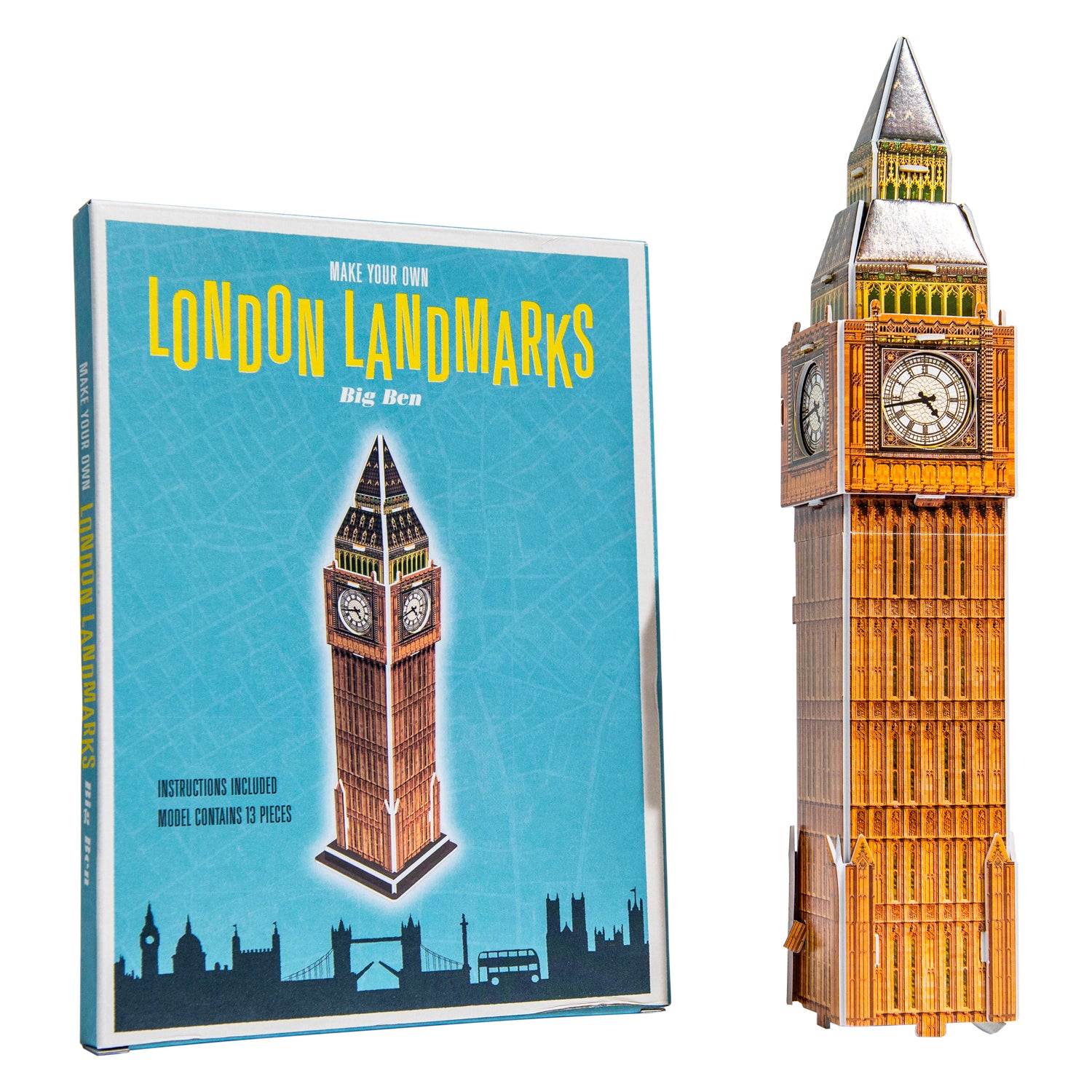Make Your Own Big Ben - London Landmarks - 3D Model assembled