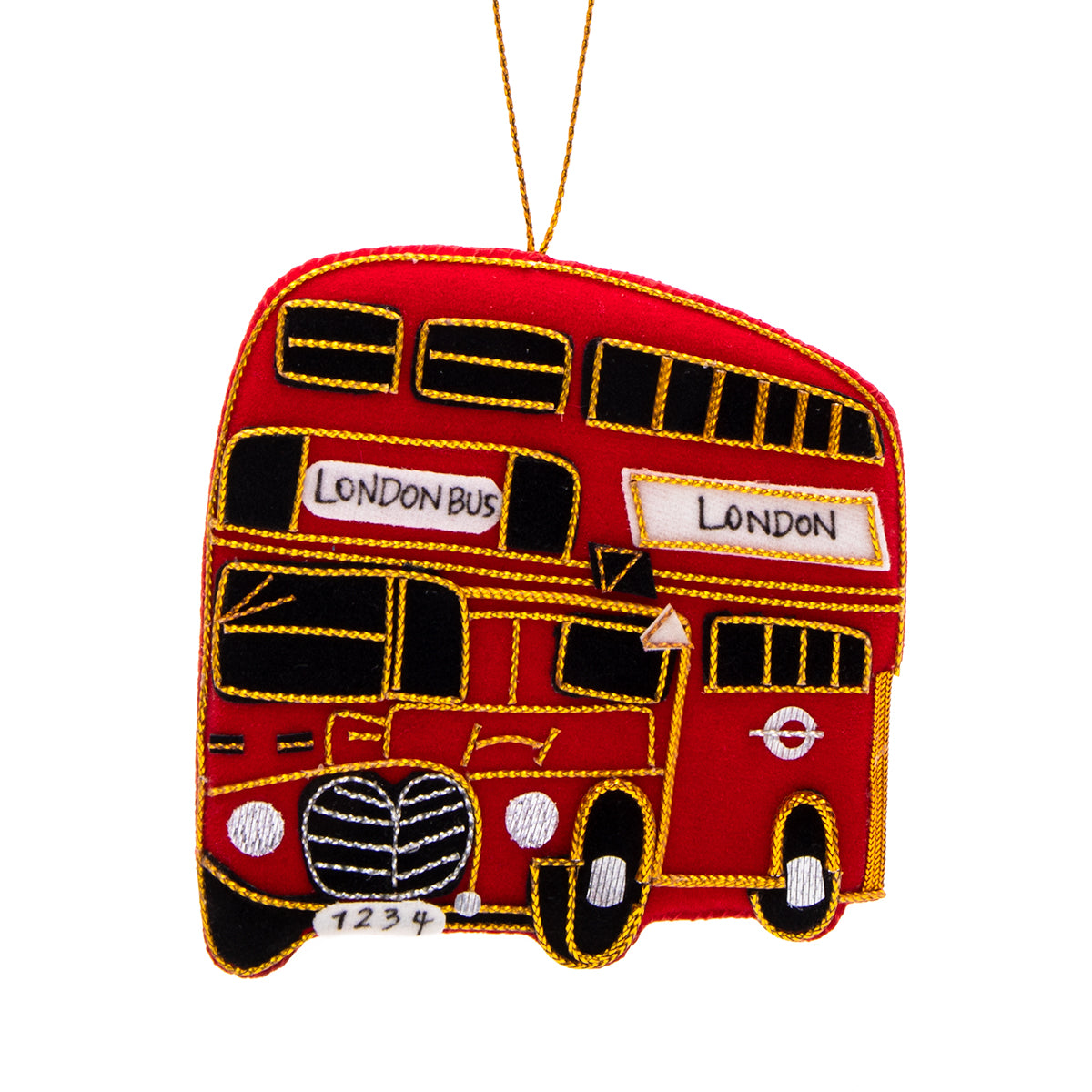 Red Bus Christmas Decoration 1