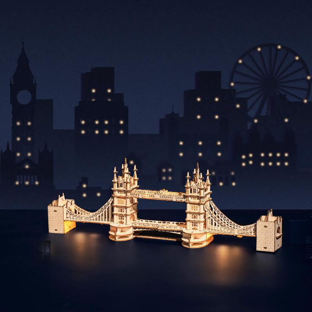 Tower Bridge 3D Wooden Puzzle by Rolife 4